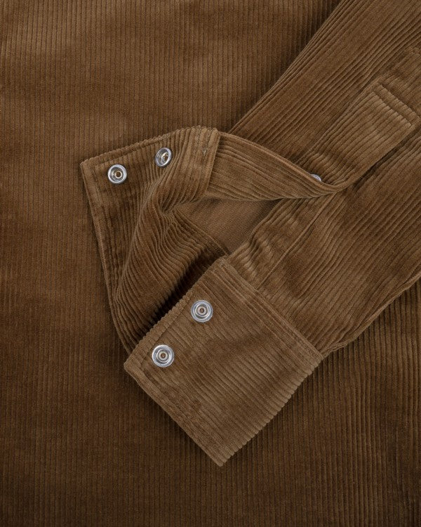 Iron Heart IHSH 398 11oz Corduroy Western Shirt in Camel - Durable Workwear for Cowboy Style & Outdoor Adventures