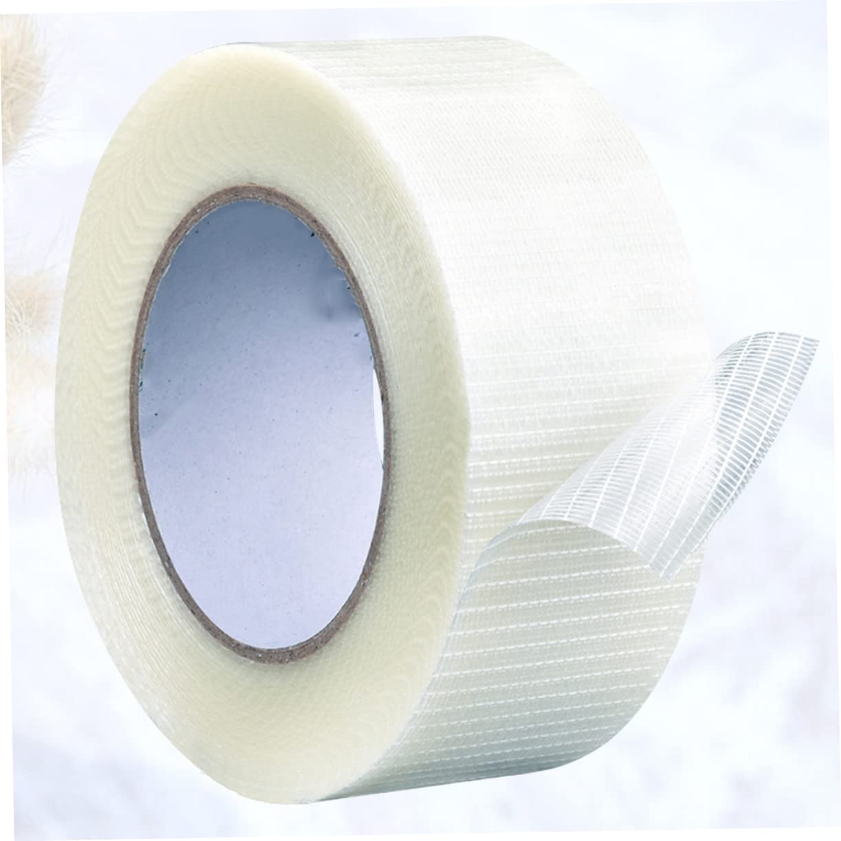 JECOMPRIS 3-Pack Non-Conductive Fiberglass Mesh Tape - Strong Packaging Tape for Electrical Work, Drywall Repair & Cast Support (White Grid Design)