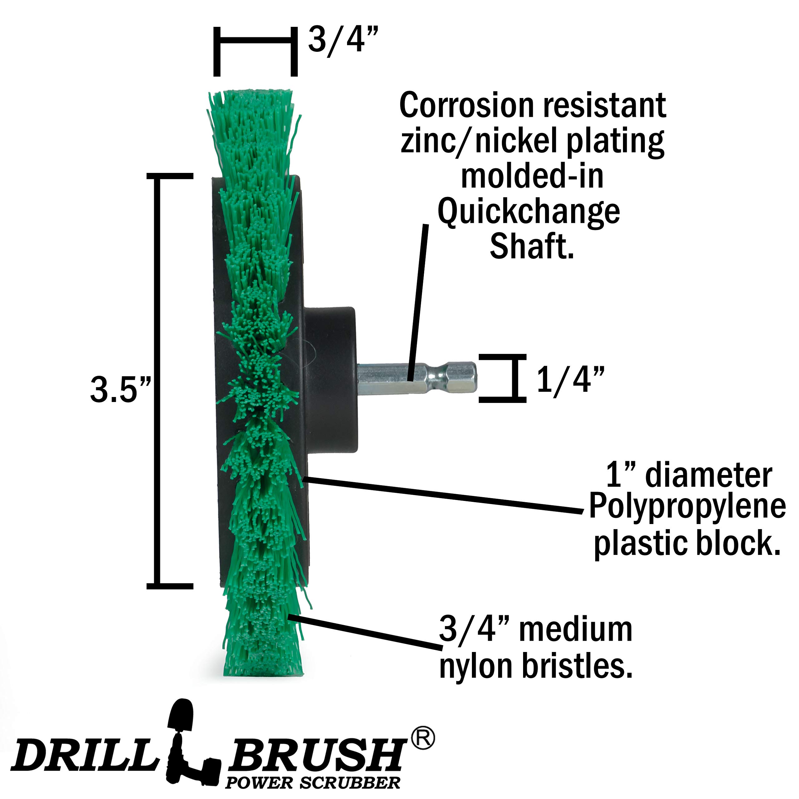 Electric Spin Scrubber Kit - Cordless Drill Cleaning Brush for Kitchen & Oven