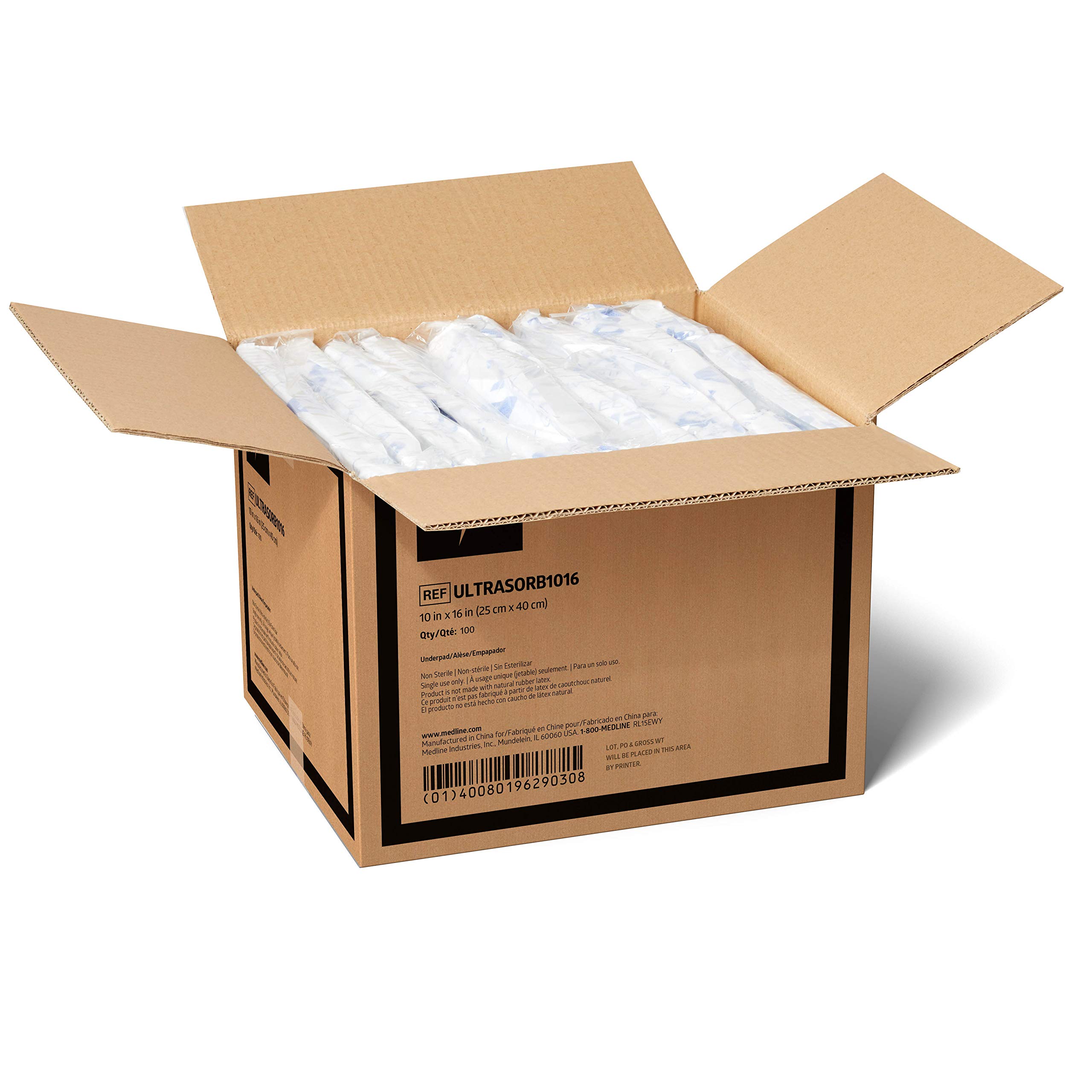 Medline Ultrasorbs Premium Disposable Underpads - 10