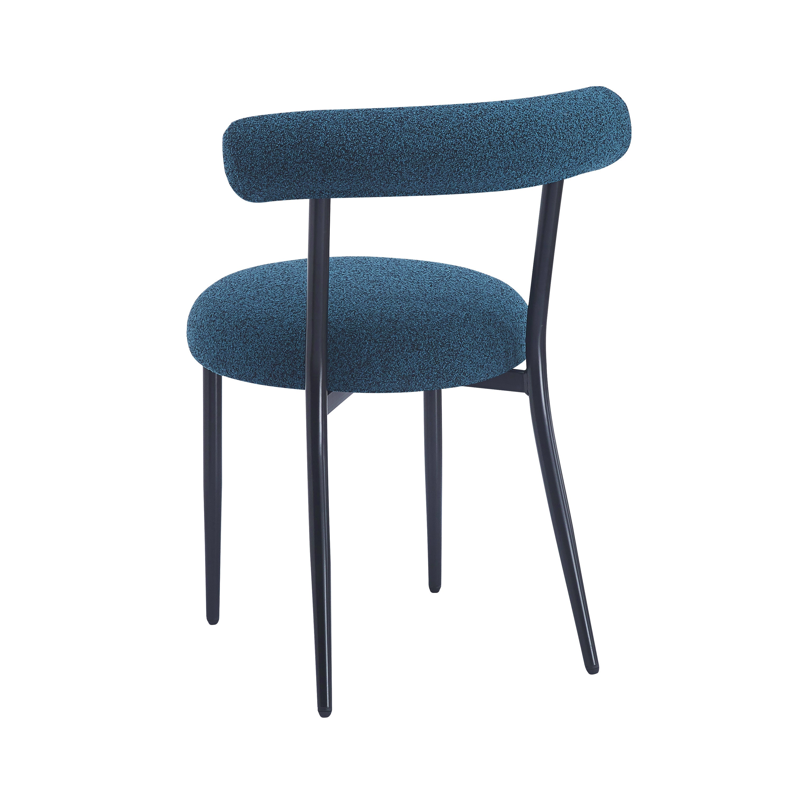 Modern Dining Chairs Set of 2 - Sturdy Wooden Kitchen Chairs with Padded Seats - Comfortable Home Dining Room Furniture for Family Meals & Entertaining Guests
