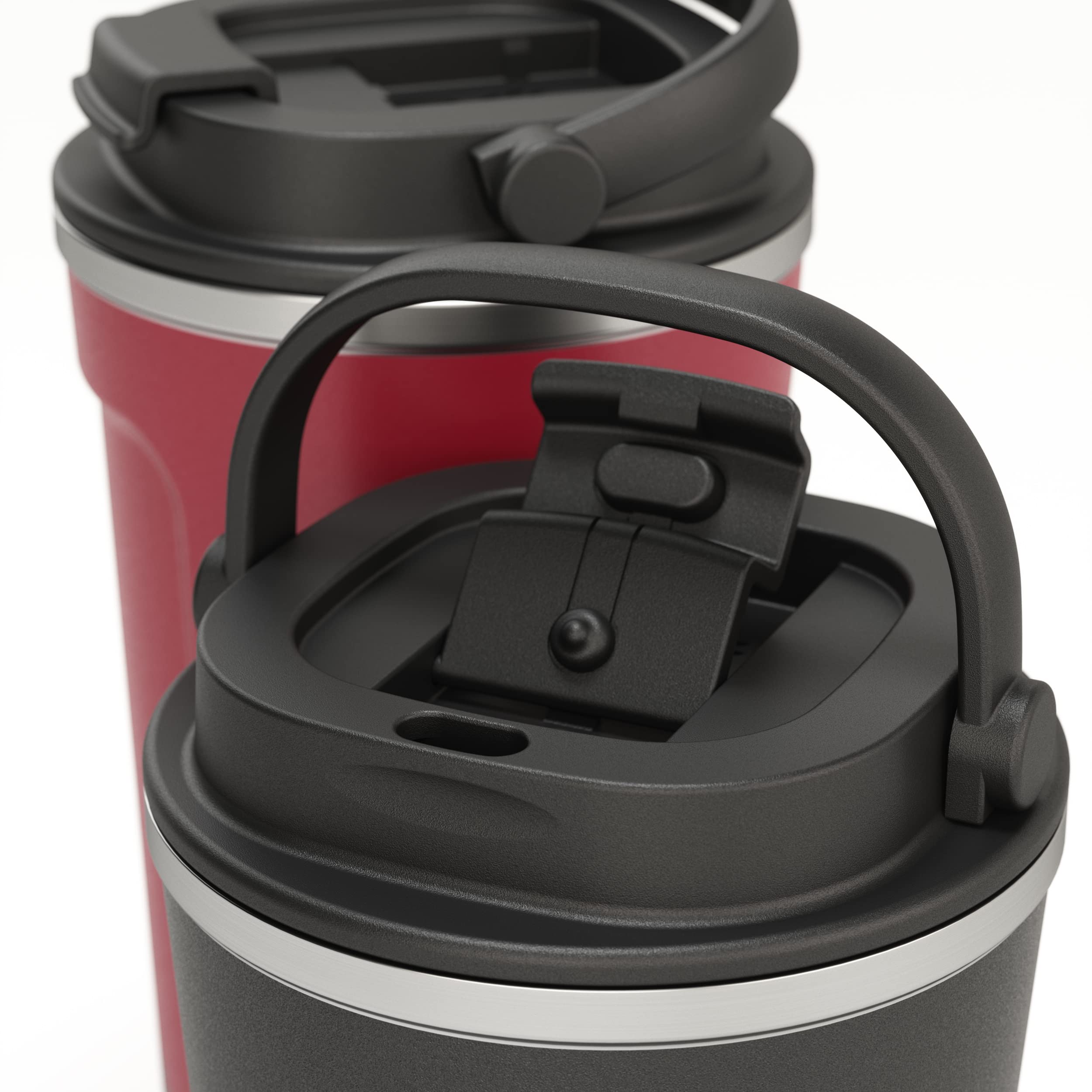 Greens Steel Coffee Cup Lid - Reusable & Durable Replacement Lid for Travel Mugs - Perfect for Hot/Cold Drinks On-The-Go, Office, Camping & Commuting