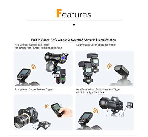 Godox V860III-N TTL 2.4G GN60 HSS Camera Flash with 10-Speed Adjustable Modeling Light & XPRO-N Trigger for Nikon DSLR - Perfect for Wedding, Portrait & Studio Photography