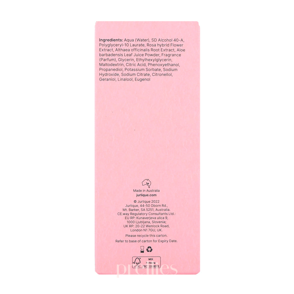 Jurlique Rosewater Balancing Mist Facial Spray 100ml - Hydrating & Refreshing for Dry & Sensitive Skin - Perfect for Travel, Gym & Daily Skincare Routine
