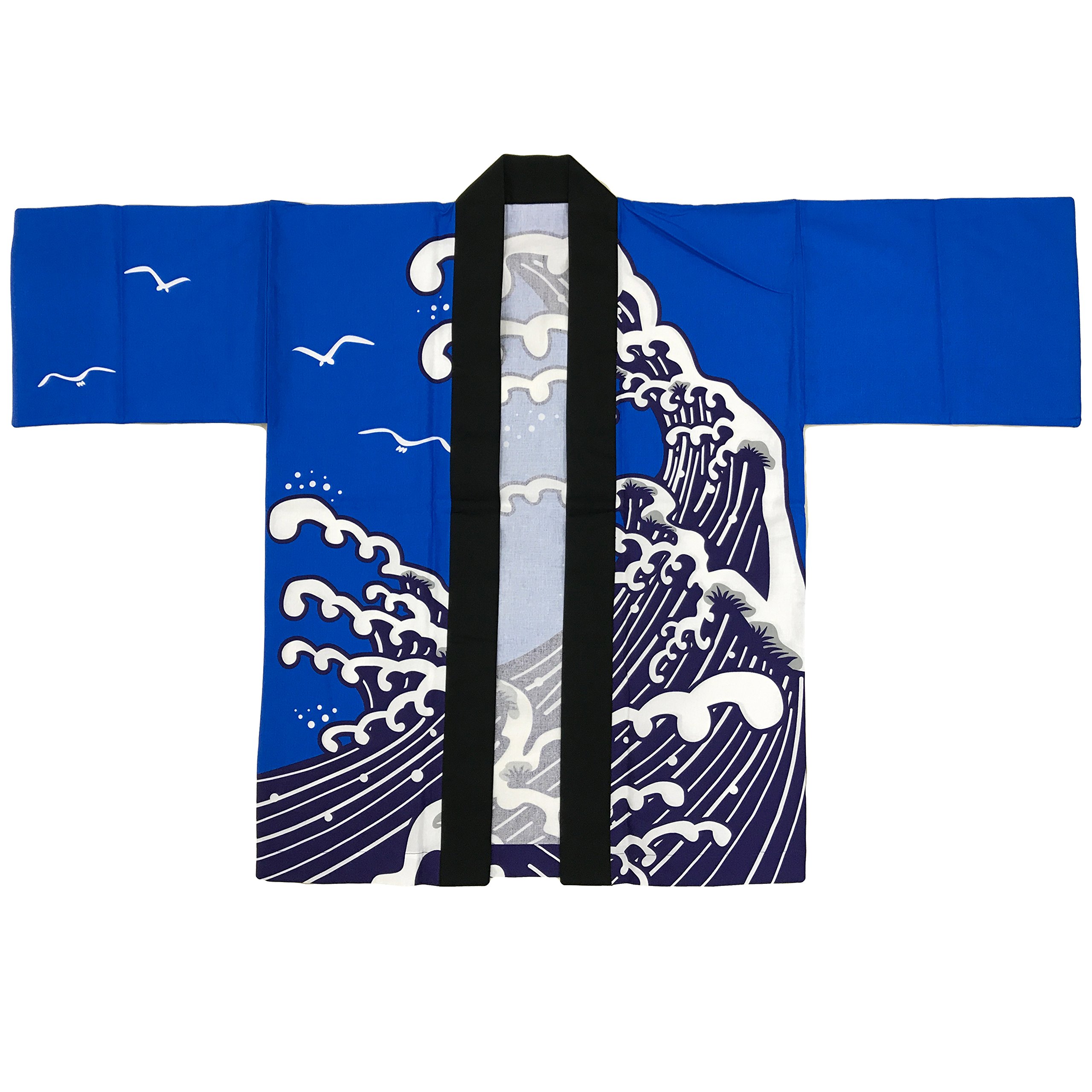 Japanese Festival Hanten Happi Coat - Traditional Cotton Kimono Jacket for Matsuri, Bon Odori & Cultural Events - Perfect for Cosplay, Costume Parties & Themed Celebrations