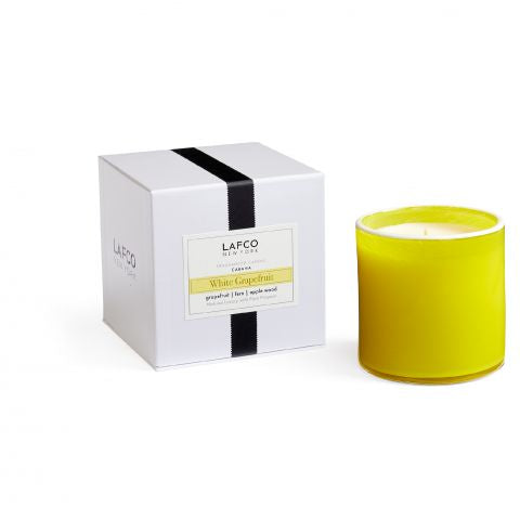 LAFCO White Grapefruit Luxury Scented Candle Collection - Fresh Citrus Aroma for Home, Spa & Relaxation