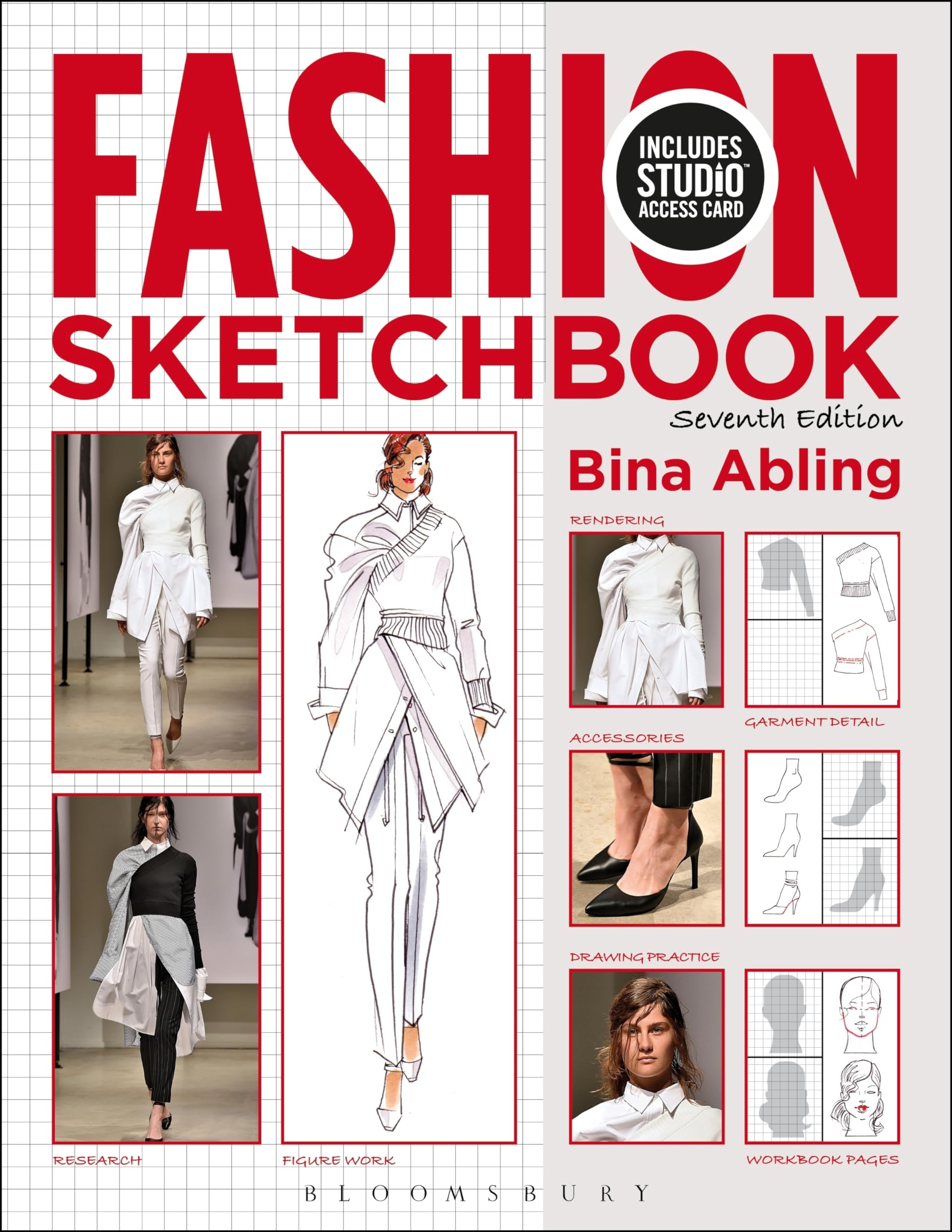 Fashion Sketchbook Bundle - Includes Book & Studio Access Card | Perfect for Fashion Designers, Students & Artists | Ideal for Sketching, Design Projects & Creative Inspiration