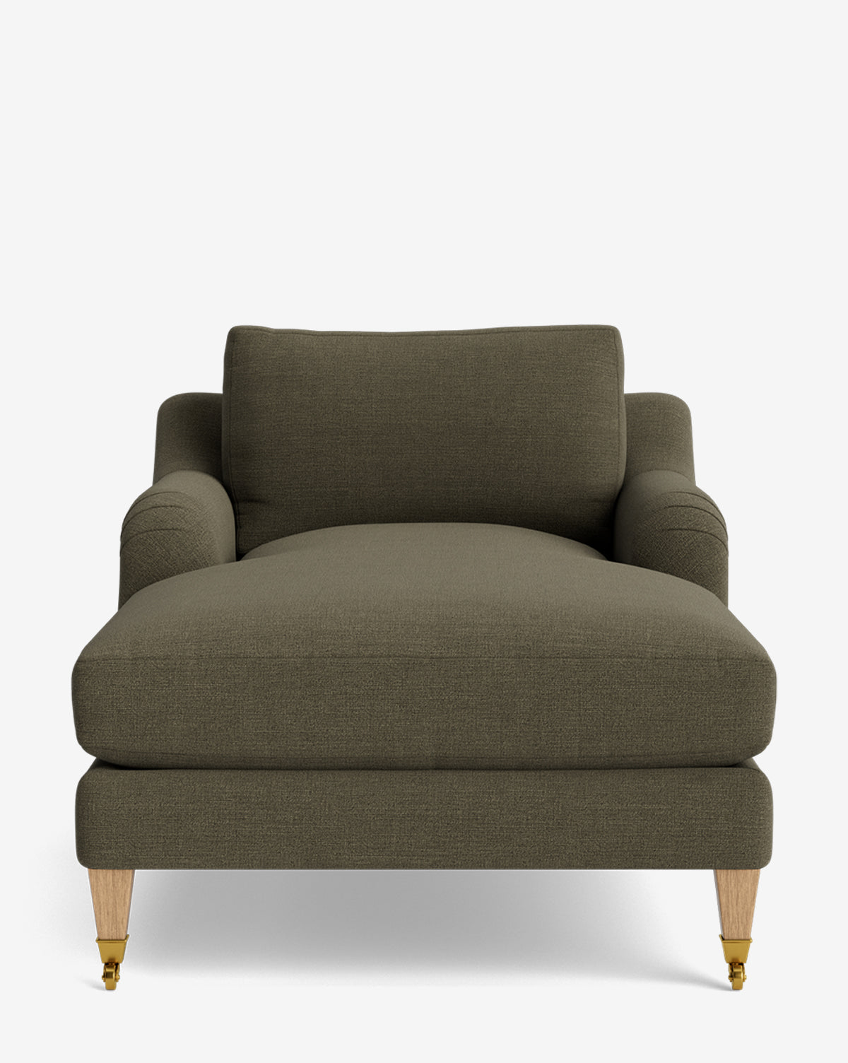 Lucille English Roll Arm Lounge Chair - Classic Upholstered Living Room Furniture for Relaxing & Reading - Perfect for Home, Office, or Library
