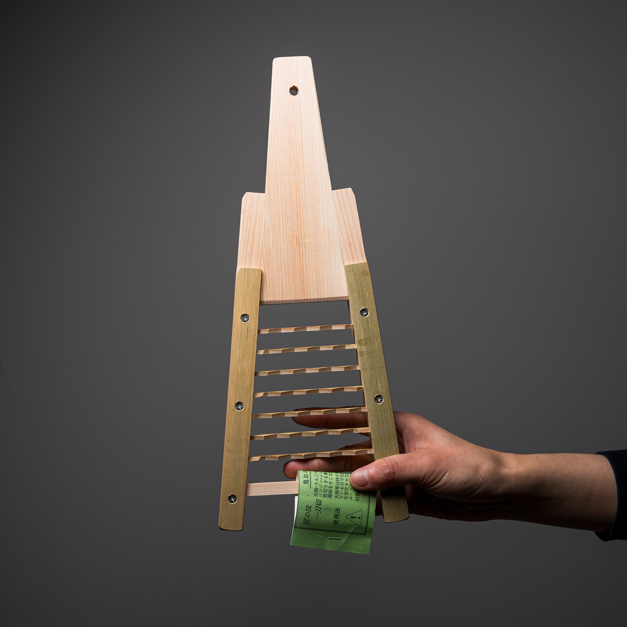 Premium Wooden Daikon Radish Grater - Traditional Japanese Kitchen Tool for Grating Vegetables & Ginger - Perfect for Sushi, Soba, and Asian Cuisine Preparation