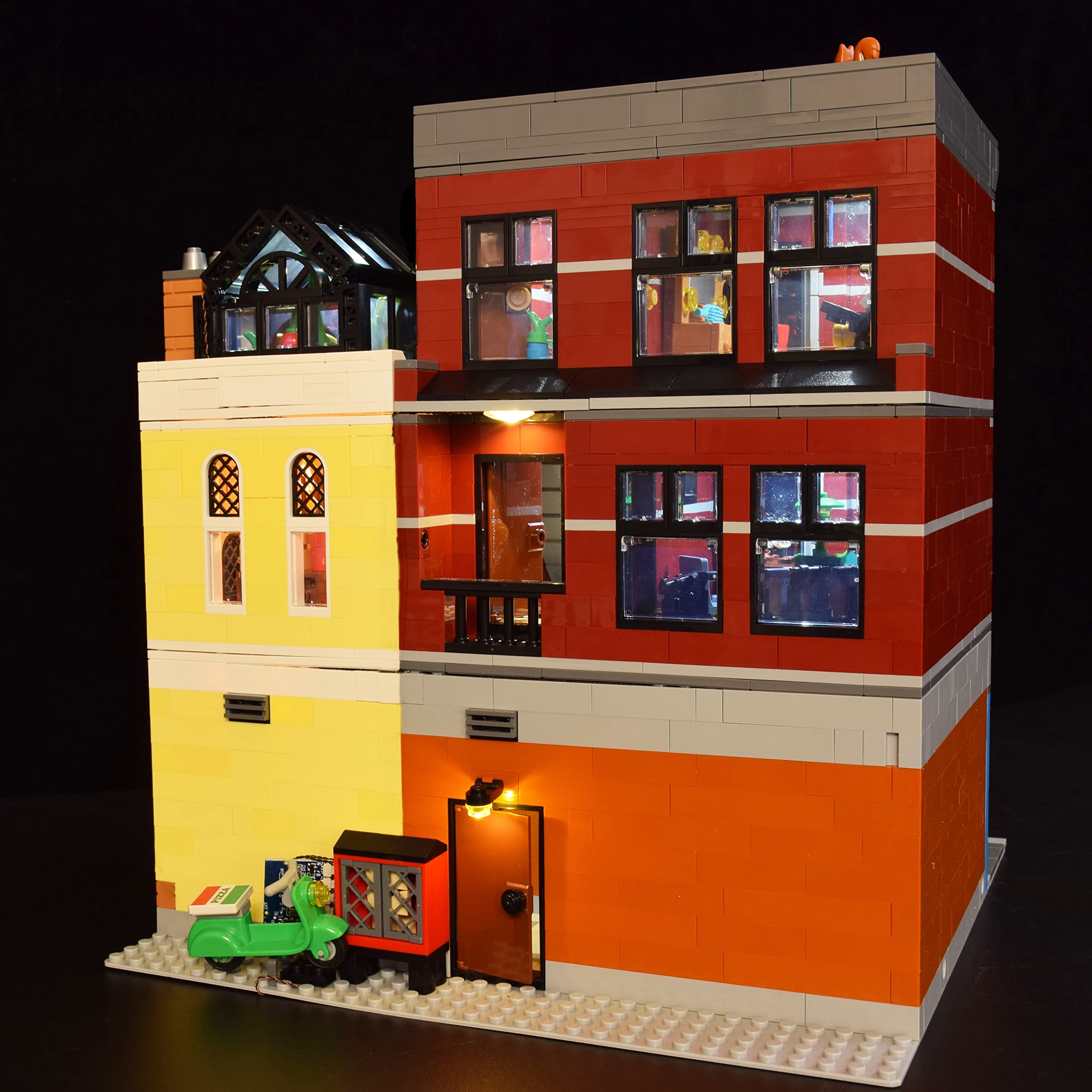 Remote Control LED Lighting Kit for Lego 10312 Jazz Club Modular Building Set - Compatible with Lego Creator Expert - Perfect for Display & Nighttime Illumination