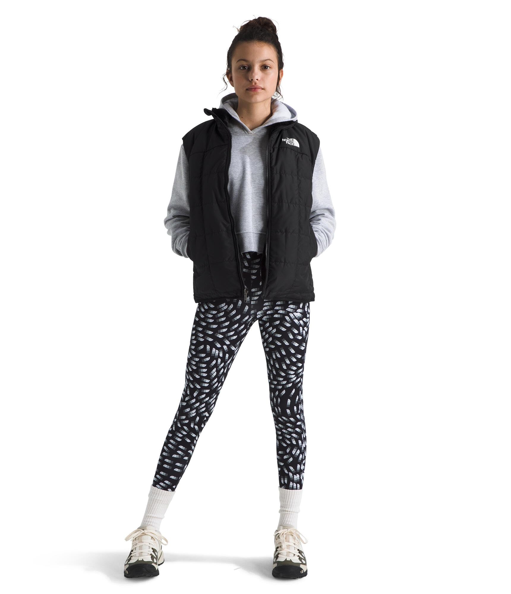 The North Face Girls' Reversible Shasta Vest - Lightweight Insulated Puffer Jacket for Outdoor Activities, Hiking & School