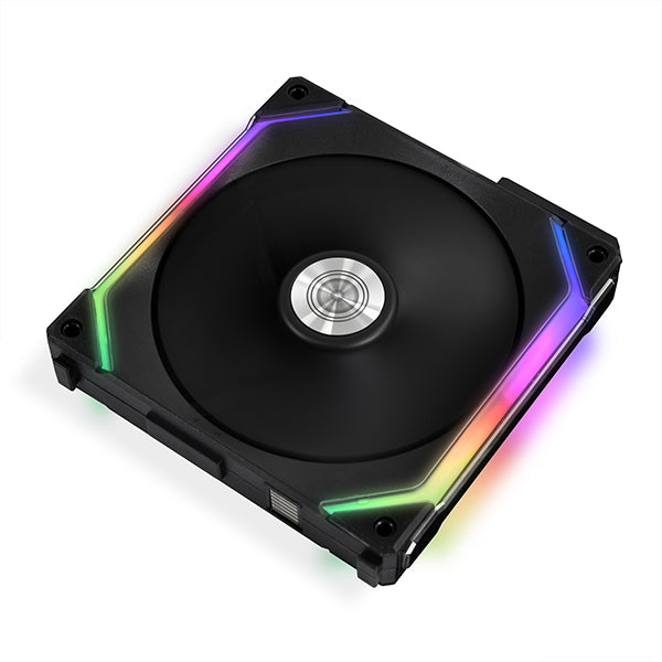 LIAN LI UNIFAN SL140 Single Pack - 140mm PC Case Fan (Black/White, No Controller Included) - High Airflow RGB Cooling for Gaming PCs & Workstations