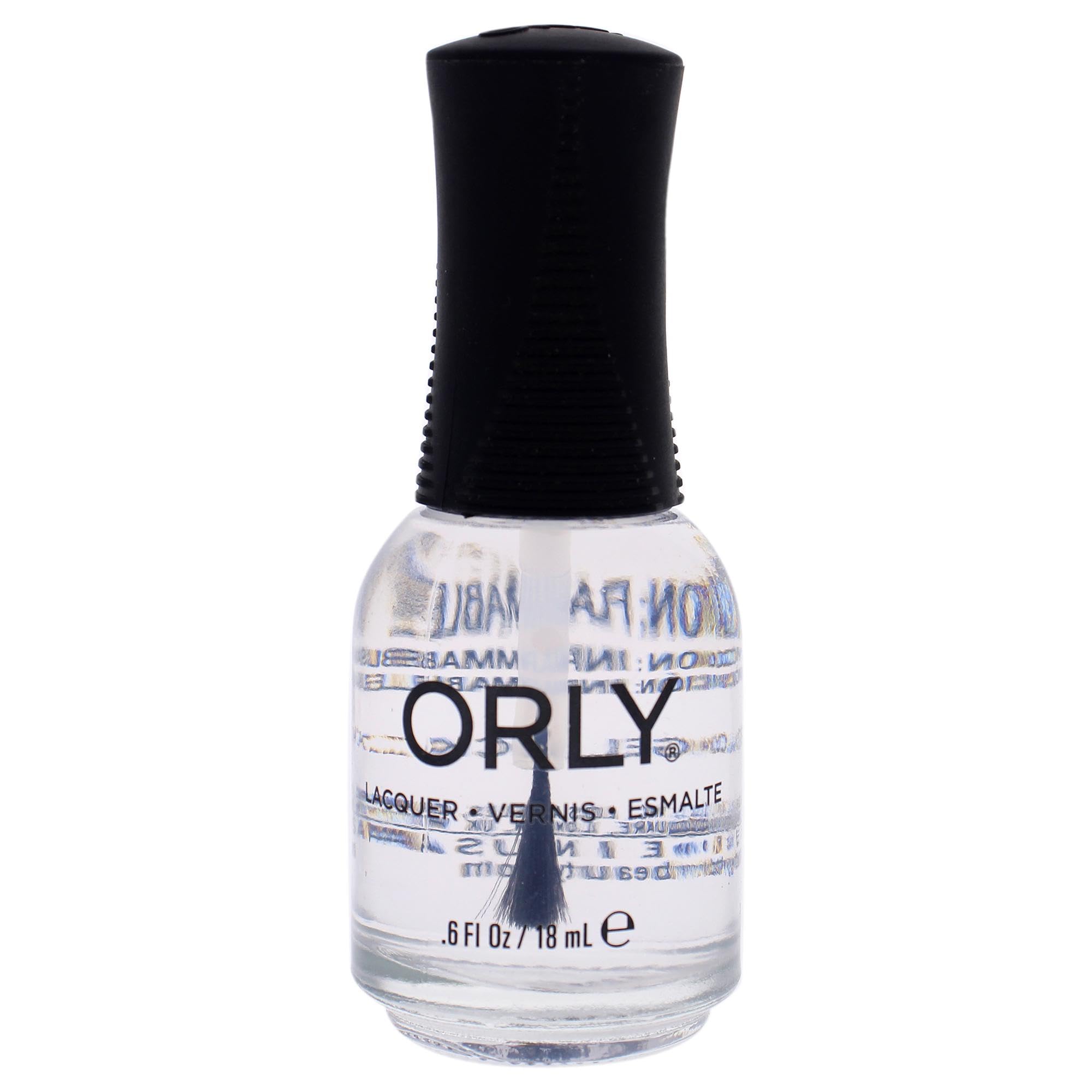 Orly Nail Lacquer - 20039 Clear Nail Polish for Women, 0.6 oz - Long-Lasting Shine for Manicures & Pedicures at Home or Salon