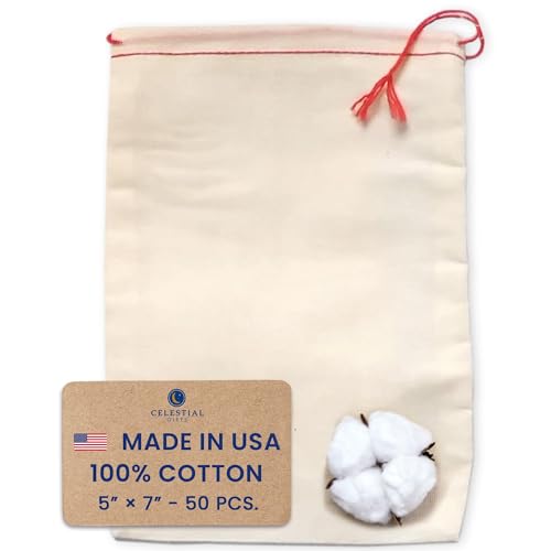 5x7 Inch (Pack of 50) - Red Drawstring