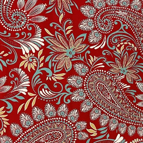 Eastman Berry Red Paisley