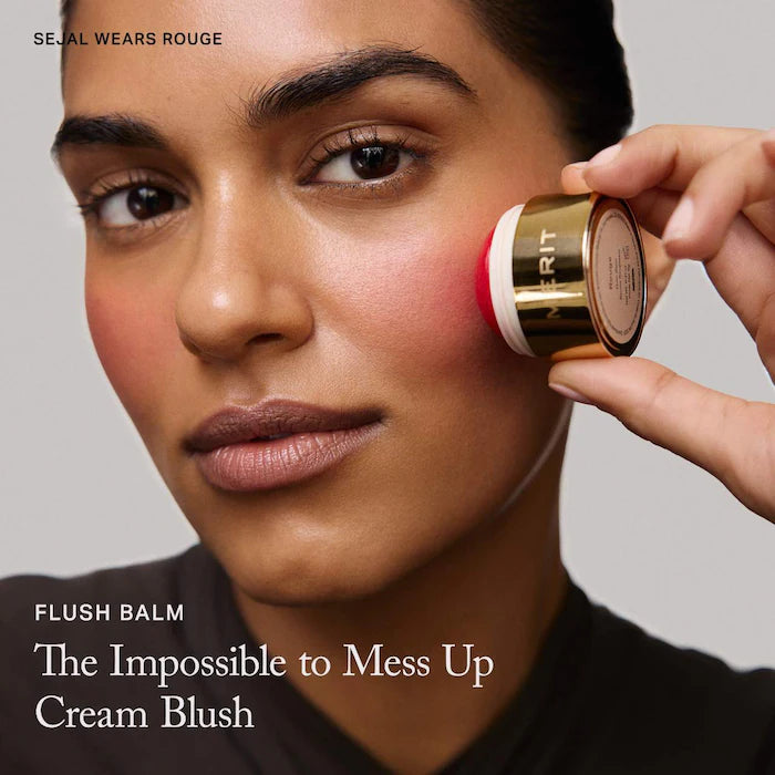 MERIT Flush Balm Cream Blush - Natural-Looking Cheek Color for a Healthy Glow | Perfect for Everyday Wear, Date Night & Special Occasions