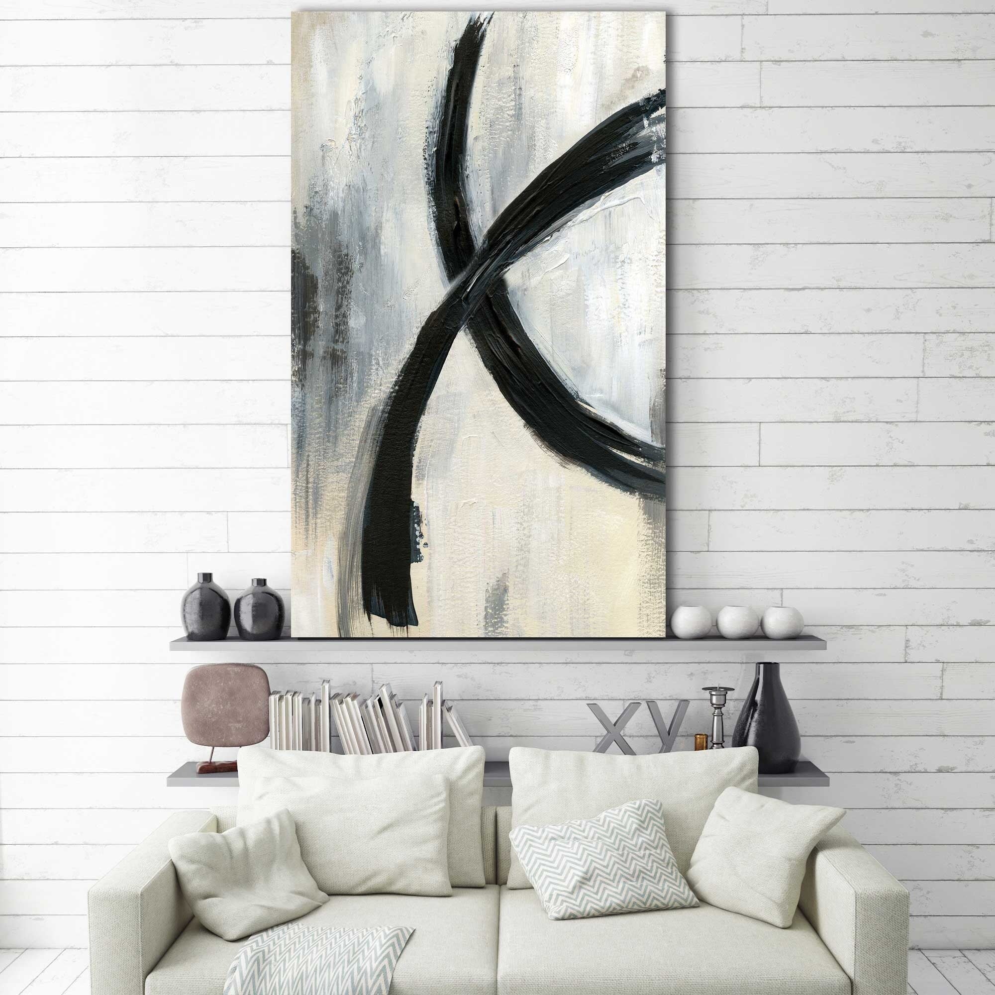 Abstract Rings I by Nan - Modern Art Canvas Print for Home & Office Decor - Perfect for Living Room, Bedroom, or Workspace Wall Art