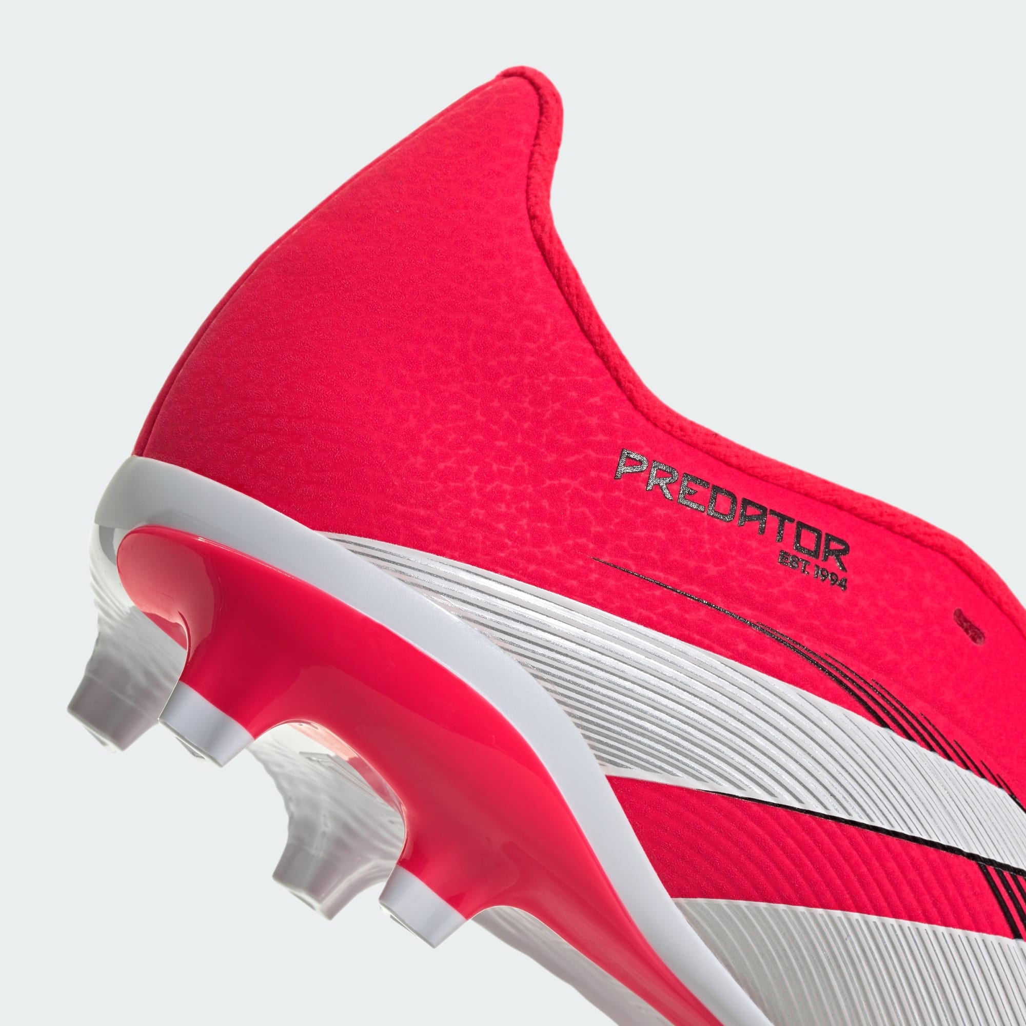 Adidas Predator P3 Kids' Soccer Cleats - Red/White Football Boots for Youth Players, Perfect for Training & Matches