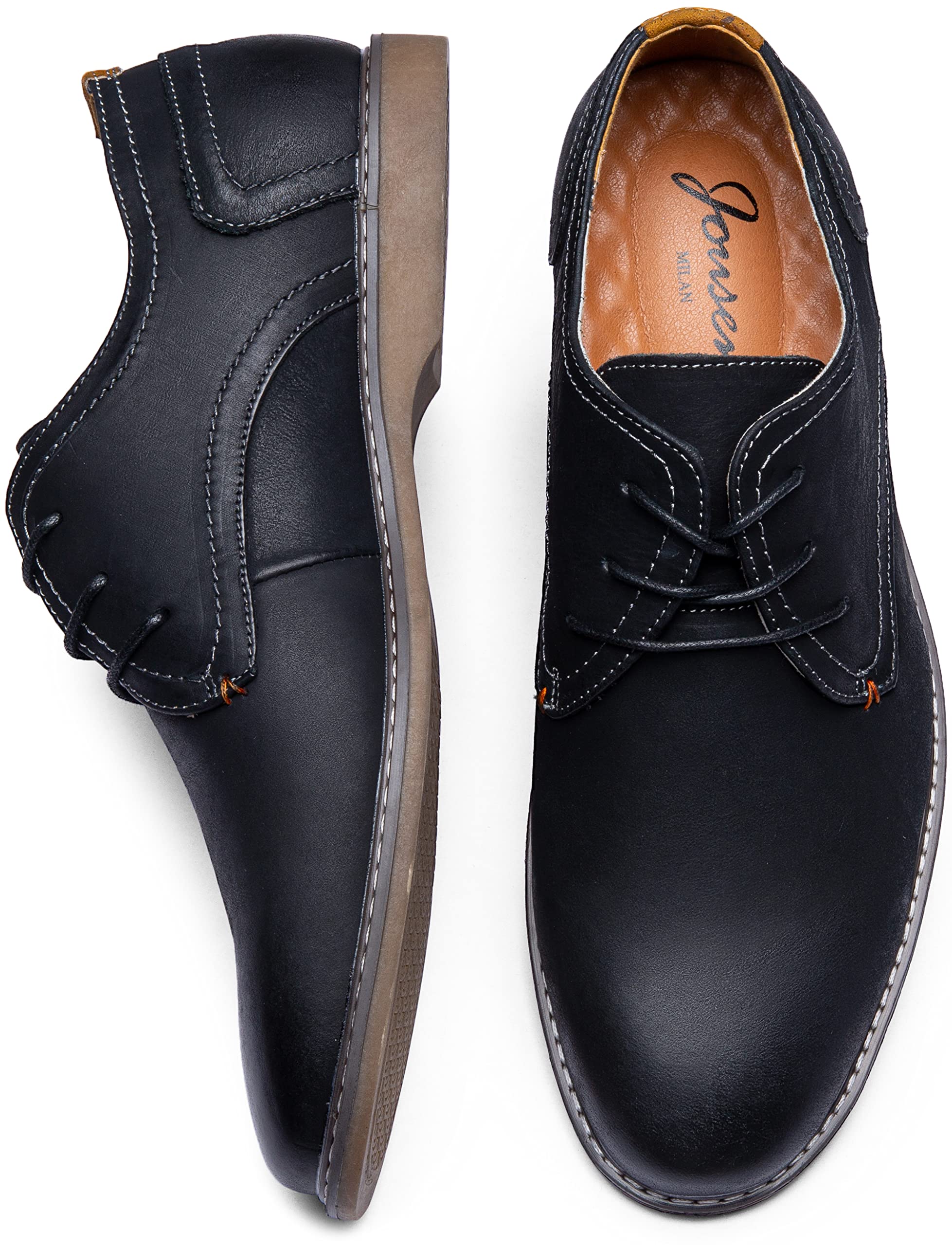 Jousen Men's Suede Casual Dress Shoes - Classic Business Loafers for Office & Formal Events | Comfortable & Stylish Men's Footwear