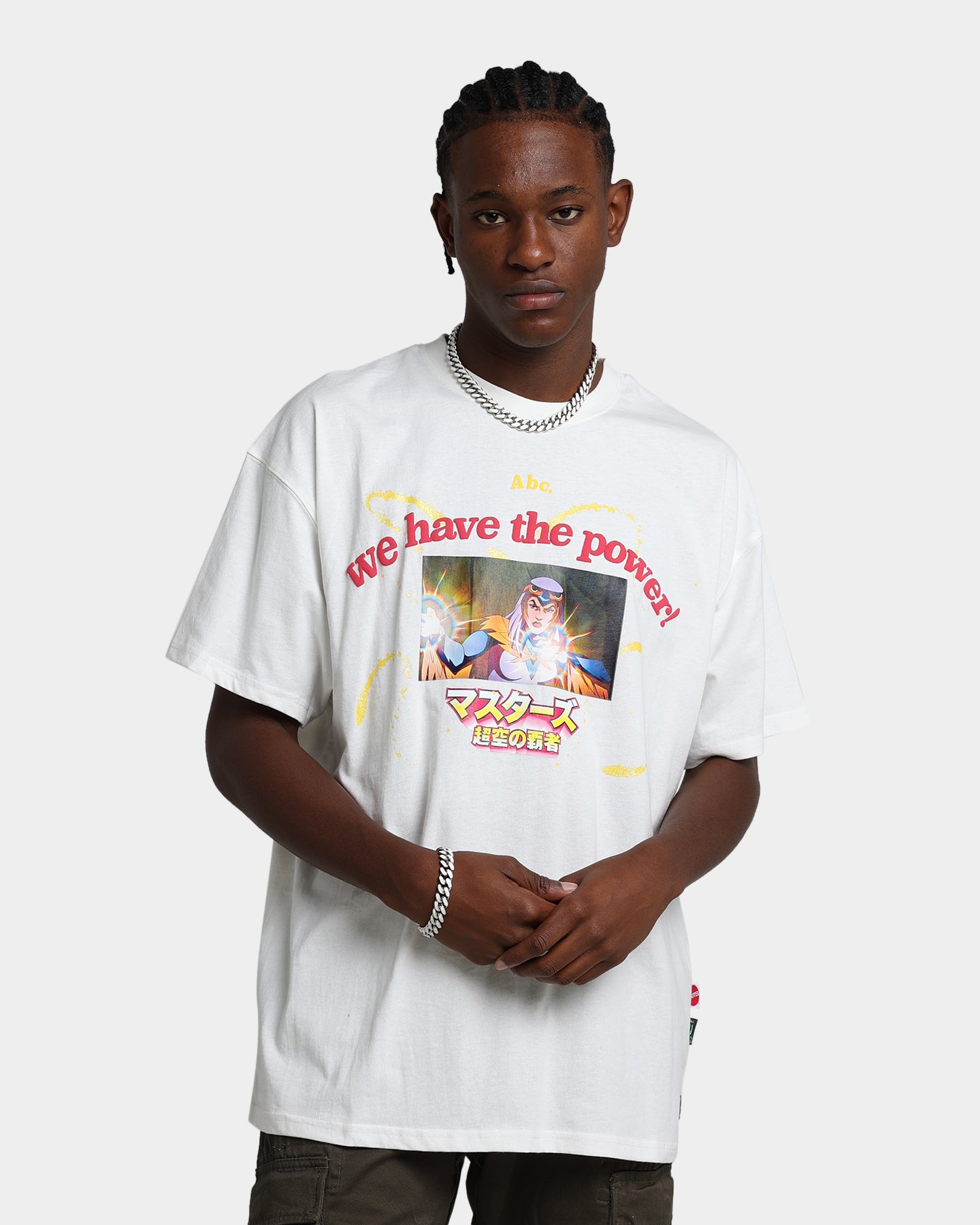 Mattel Advisory Board Crystal X 'We Have The Power' White Graphic T-Shirt - Casual Wear & Pop Culture Fashion