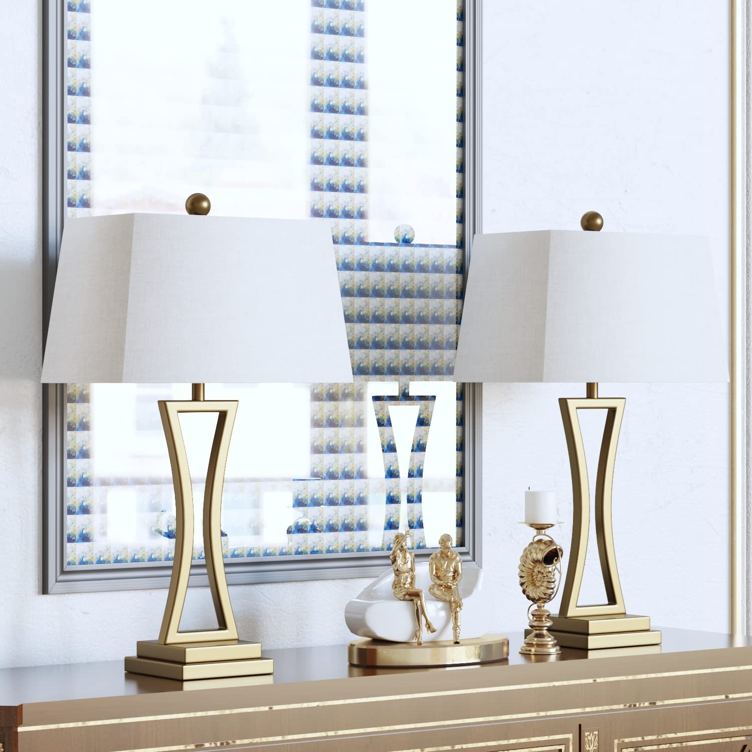 Maxax Contemporary Table Lamps Set of 2 - 30.75