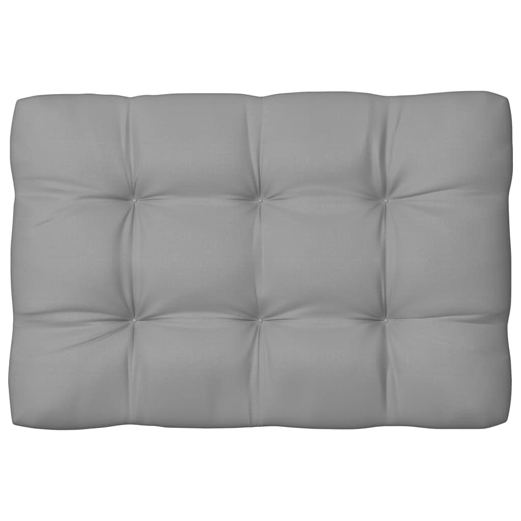 7-Piece Pallet Sofa Cushion Set - Thick Padded Seat Cushions for Outdoor Patio Furniture - 100% Polyester Fabric in Gray - Perfect for Backyard, Deck, and Poolside Lounging