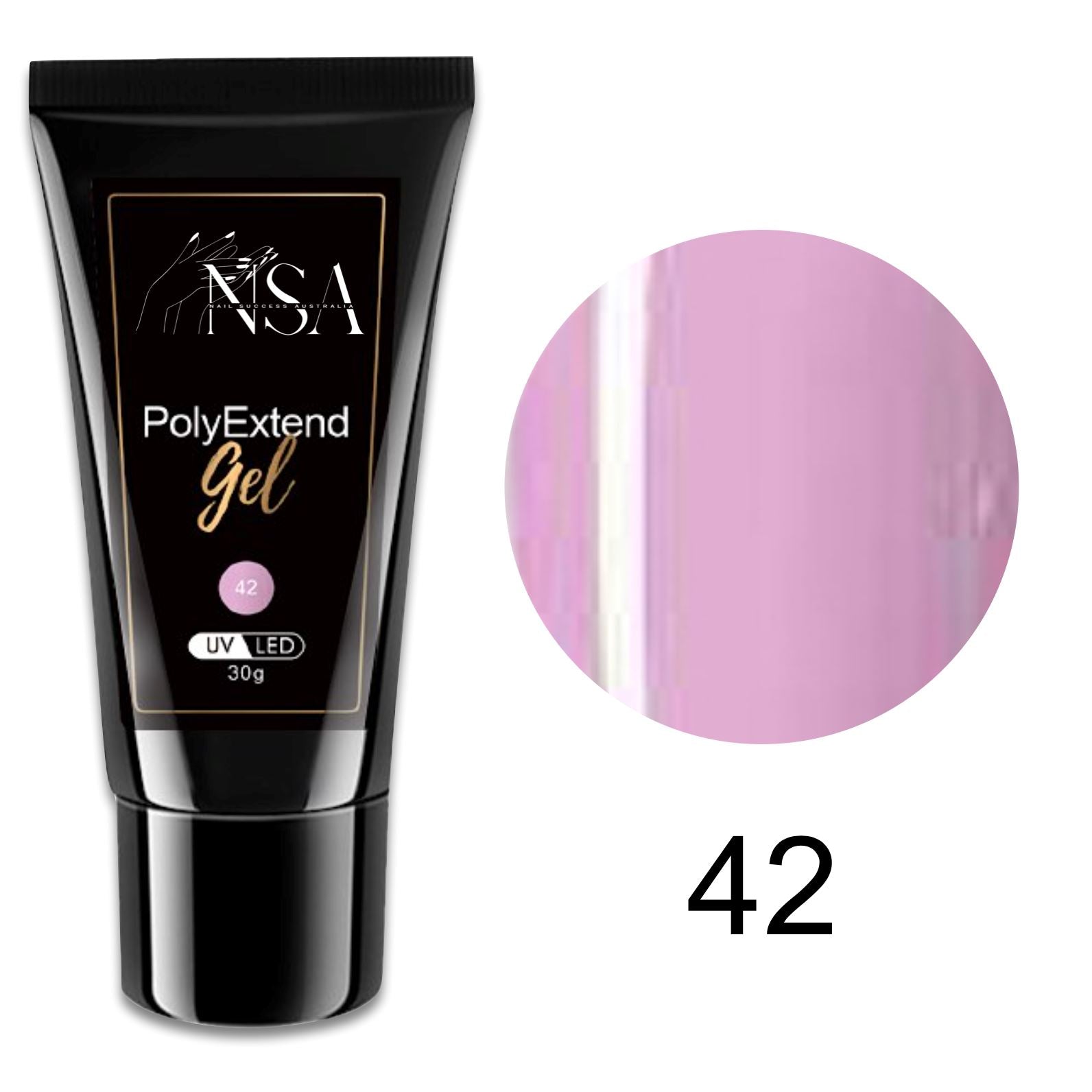 PolyGel PolyExtend Gel in a Tube - Professional Nail Extension Kit for Salon & DIY Manicures at Home