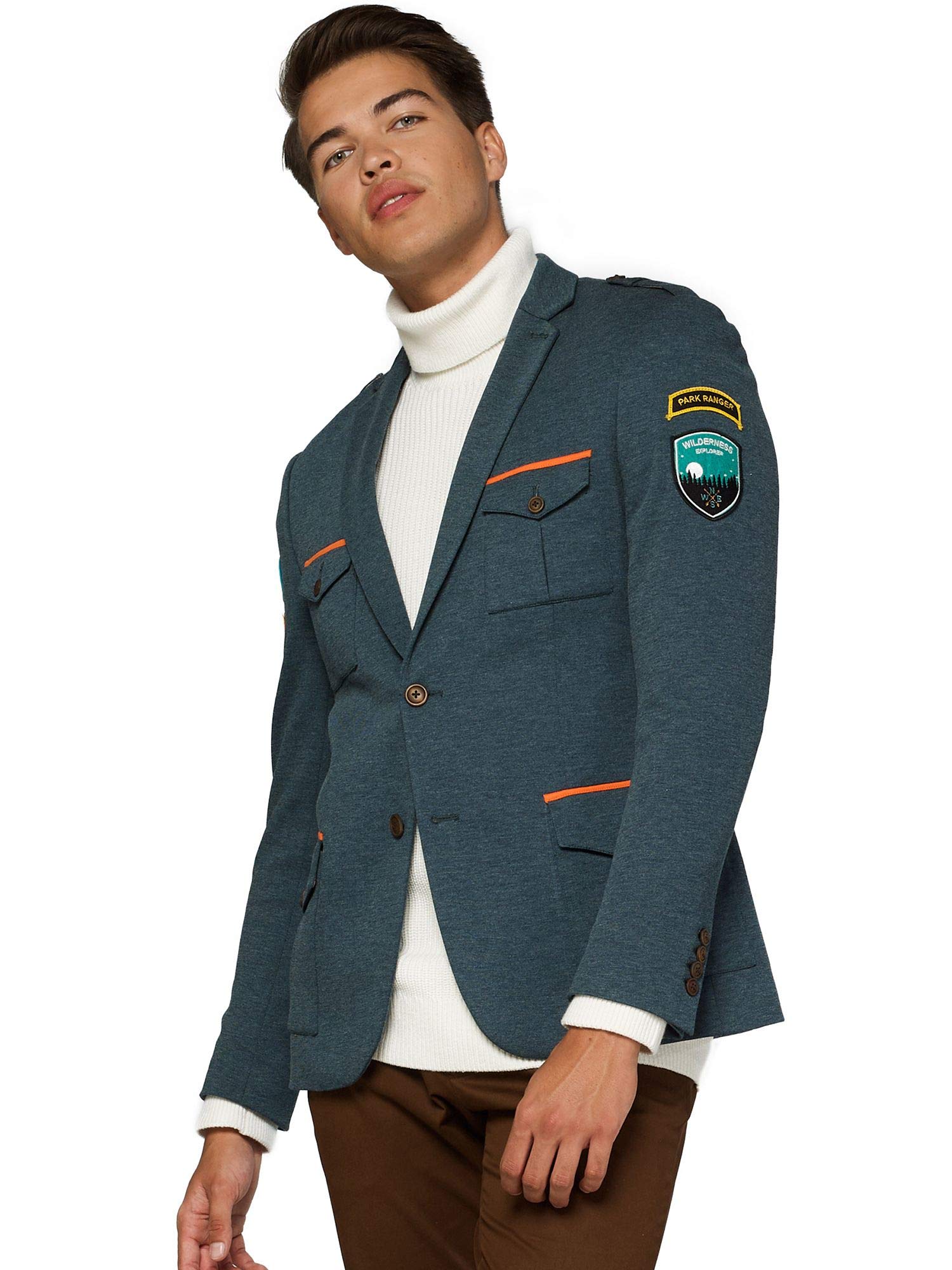 Opposuits Men's Tall Size Uniform Park Ranger Costume - Forest Green - Halloween, Cosplay, Themed Parties & Costume Events