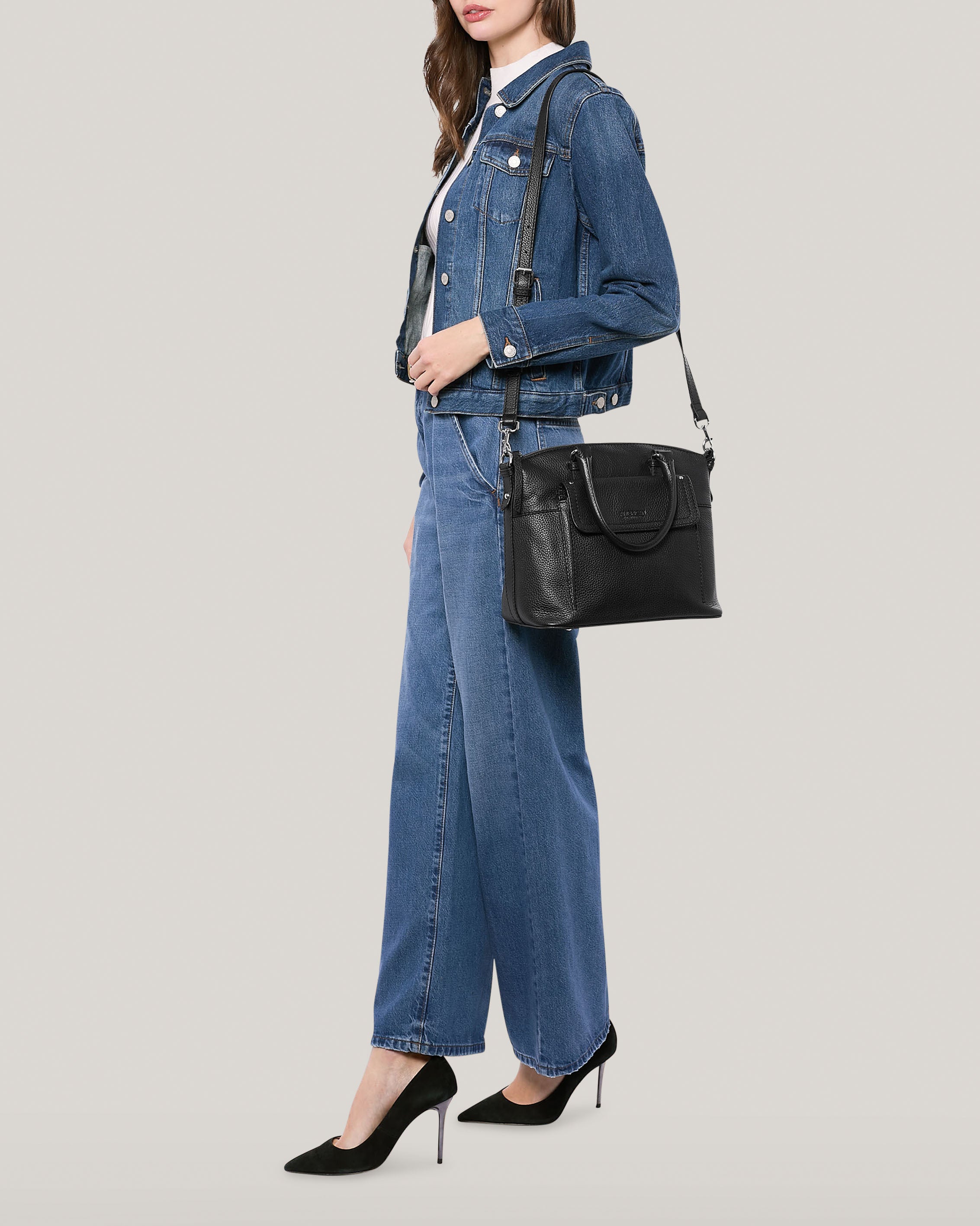 Vona Convertible Dome Satchel Handbag for Women - Stylish Crossbody & Shoulder Bag - Perfect for Work, Travel & Everyday Use