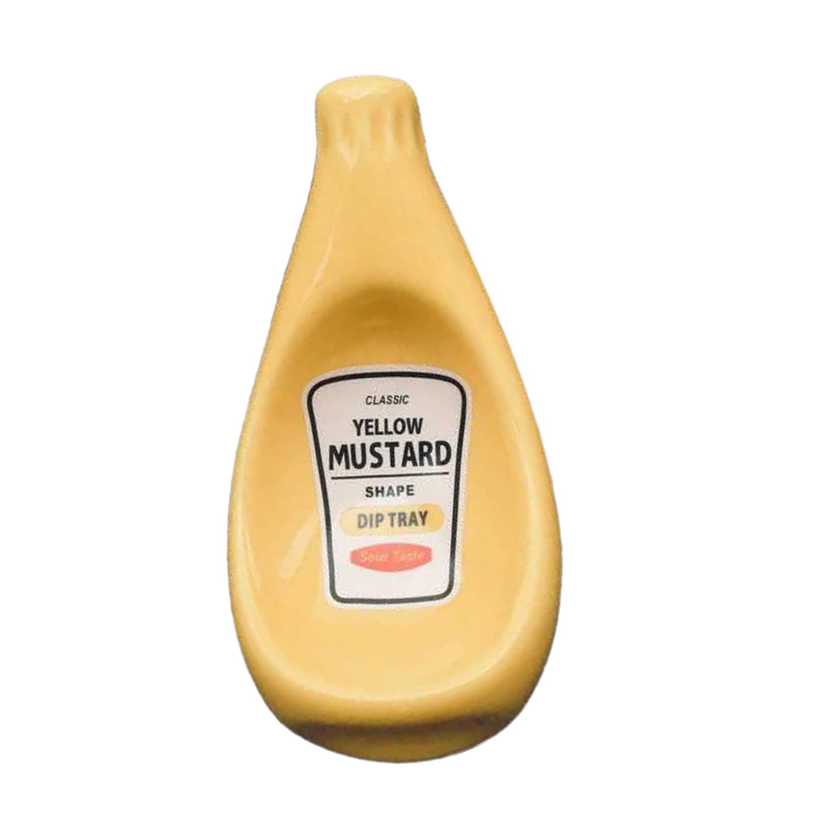Premium Ceramic Extruded Tomato Sauce Bottle-Shaped Dish - Soy Sauce, Ketchup, Mayonnaise & Mustard Condiment Plate (4 Colors) - Perfect for Restaurants, Kitchens & Dining Tables
