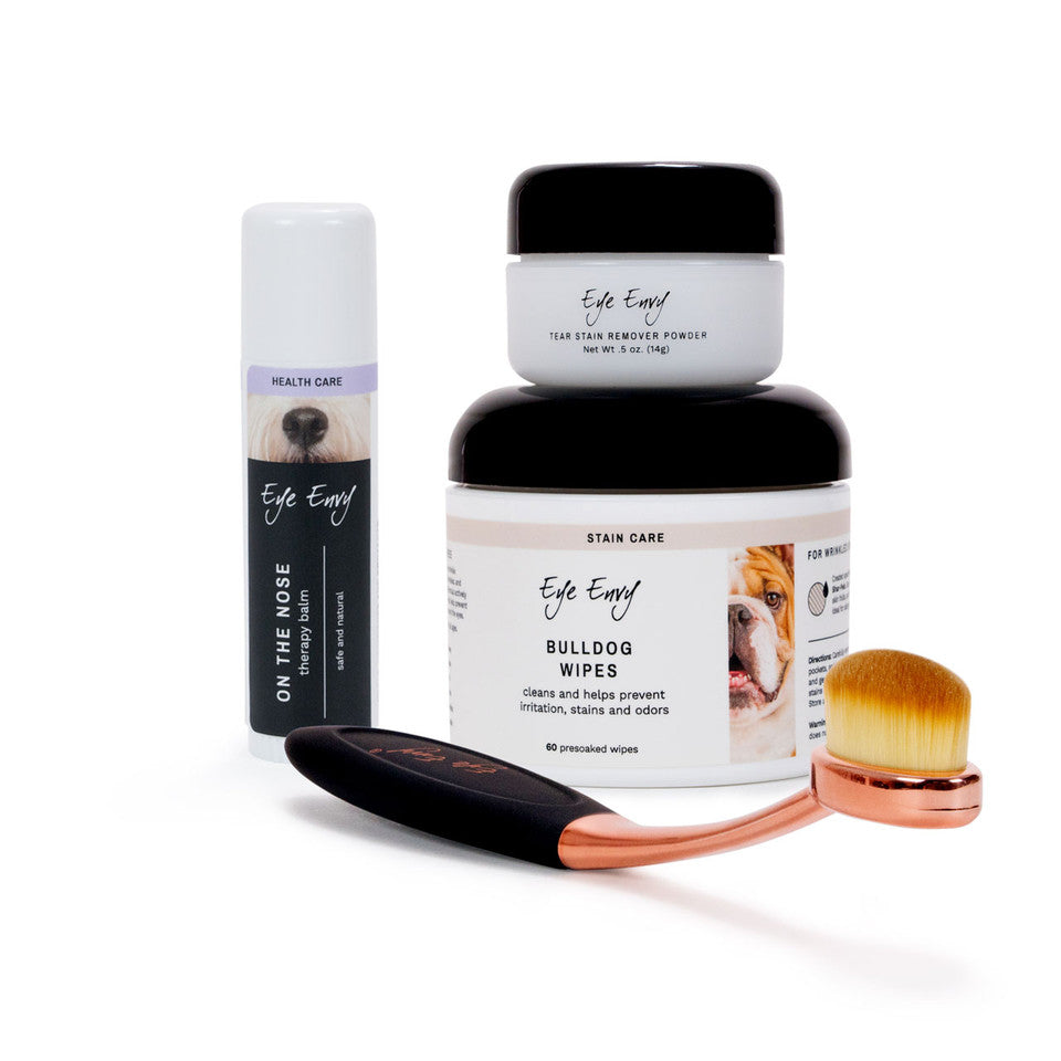 Eye Envy Bulldog Starter Kit for Dogs - Tear Stain Remover & Eye Care Solution - Perfect for Daily Grooming & Tear Stain Prevention