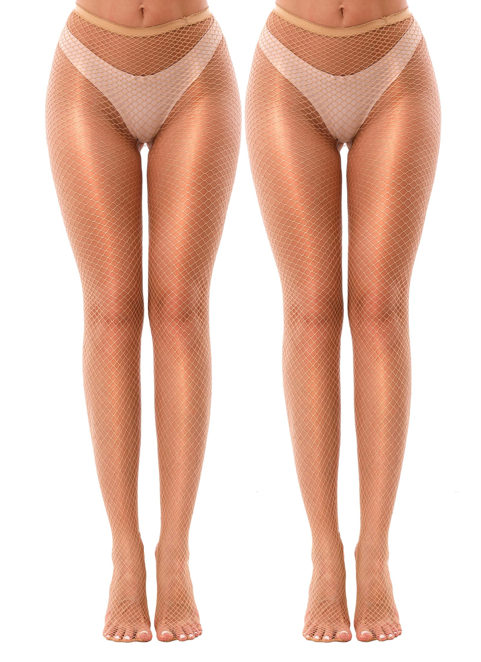 Sexy High Waist Fishnet Stockings for Women - Stretchy Mesh Pantyhose Tights | Perfect for Halloween, Cosplay & Date Night Outfits