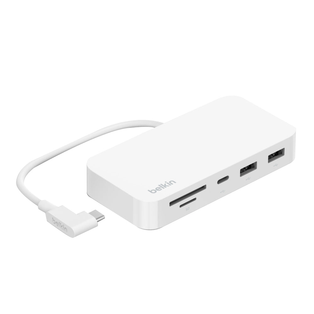 Belkin 6-in-1 USB C Hub with Mount - Multiport Adapter for Laptop & Desktop PC - Perfect for Home Office, Travel & Workspace Connectivity
