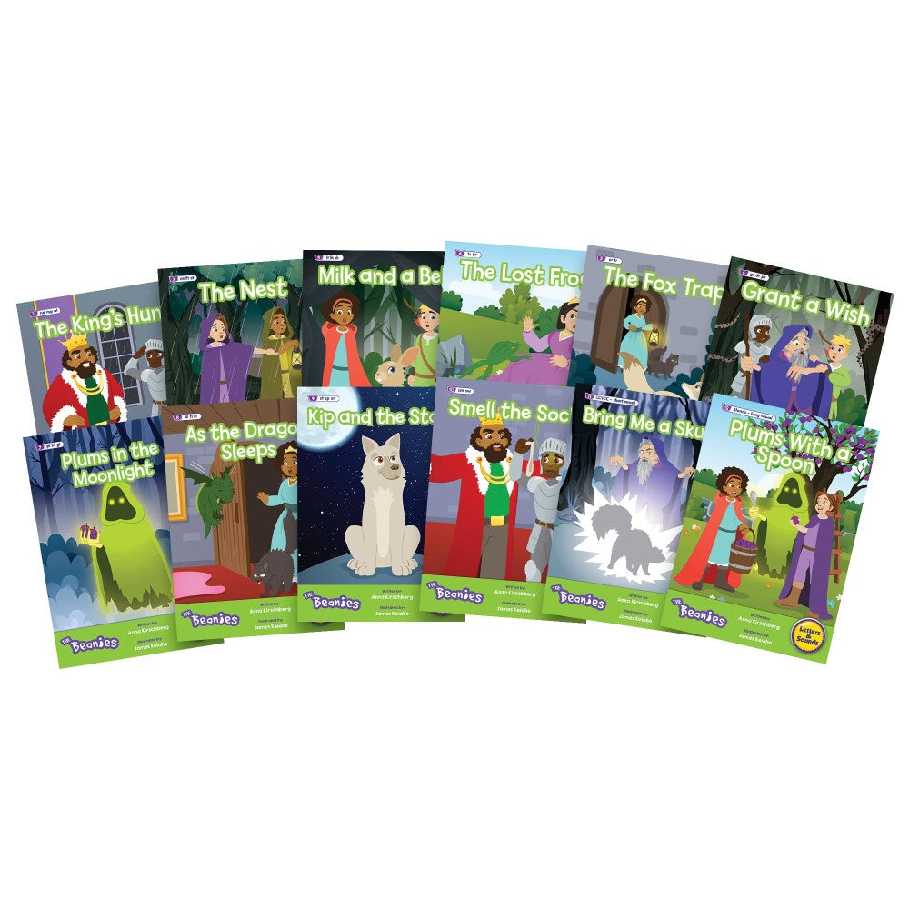 Beanstalk Books: The Beanies Hi Lo Diversity Decodables - 12 Book Set for Phase 4 Reading | Engaging Phonics Books for Struggling Readers & ESL Students | Perfect for Classroom & Homeschool Learning