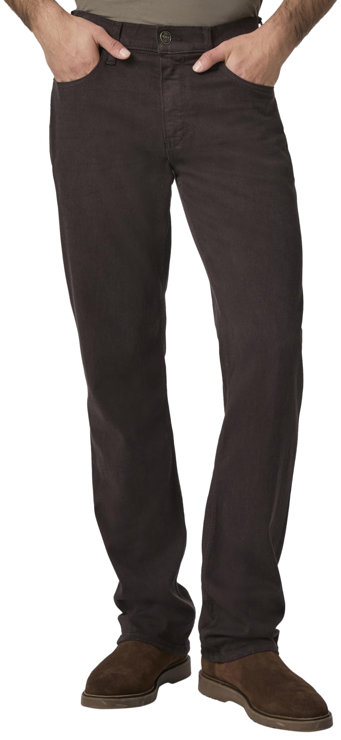 PAIGE Men's Normandie Transcend Straight Leg Jeans - Comfortable Slim Fit Denim Pants for Casual Wear & Office Style