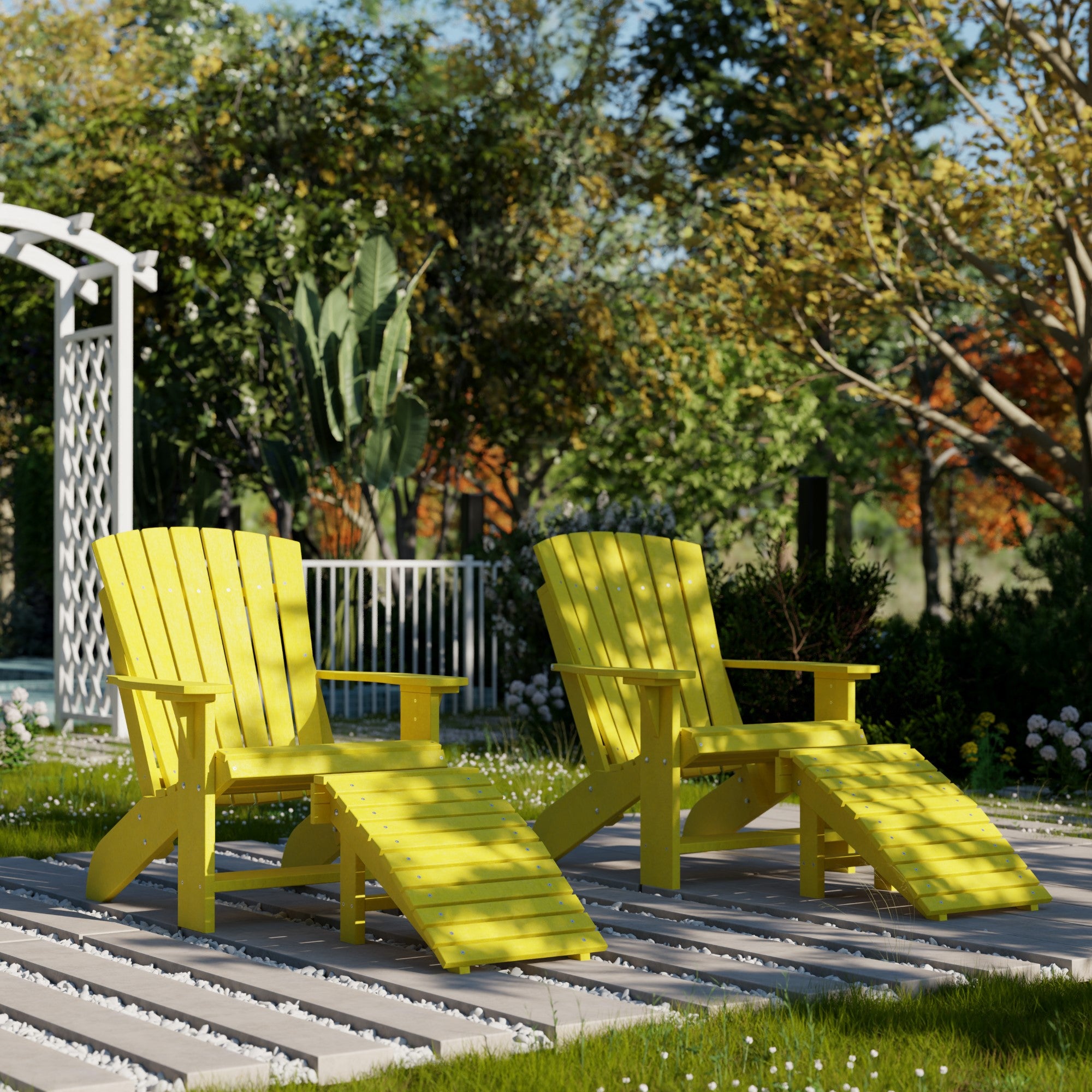 Premium Heritage Adirondack Chair - Solid Wood Outdoor Patio Furniture for Garden, Deck, Poolside & Backyard Relaxation