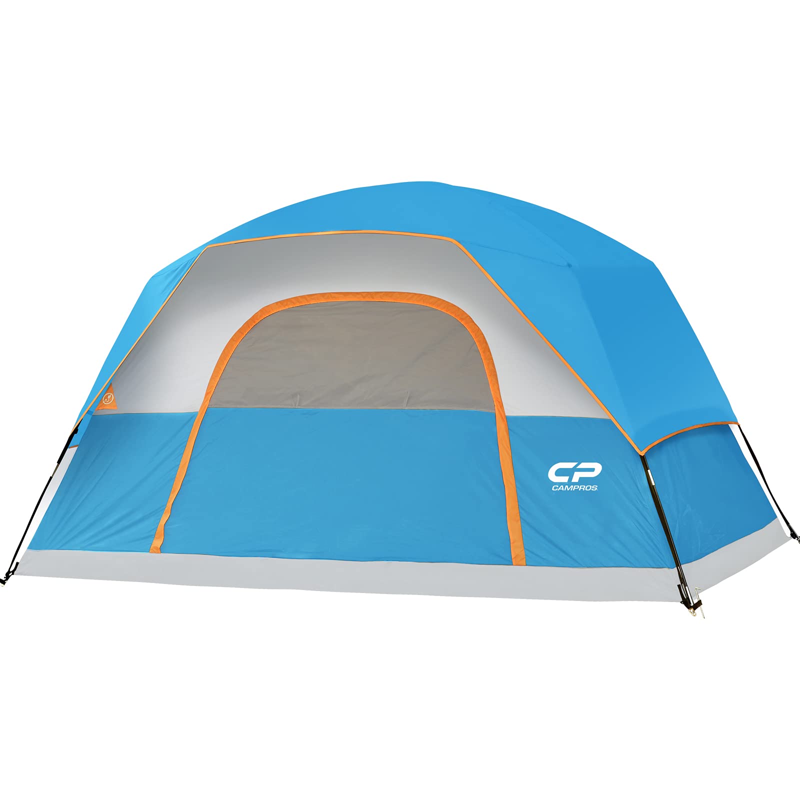 CAMPROS CP Tent - 3/4/6/8 Person Waterproof Windproof Family Camping Tent with Rainfly | Large Mesh Windows & Wide Door | Easy Setup & Portable with Carry Bag | Perfect for Backpacking, Hiking & Outdoor Adventures