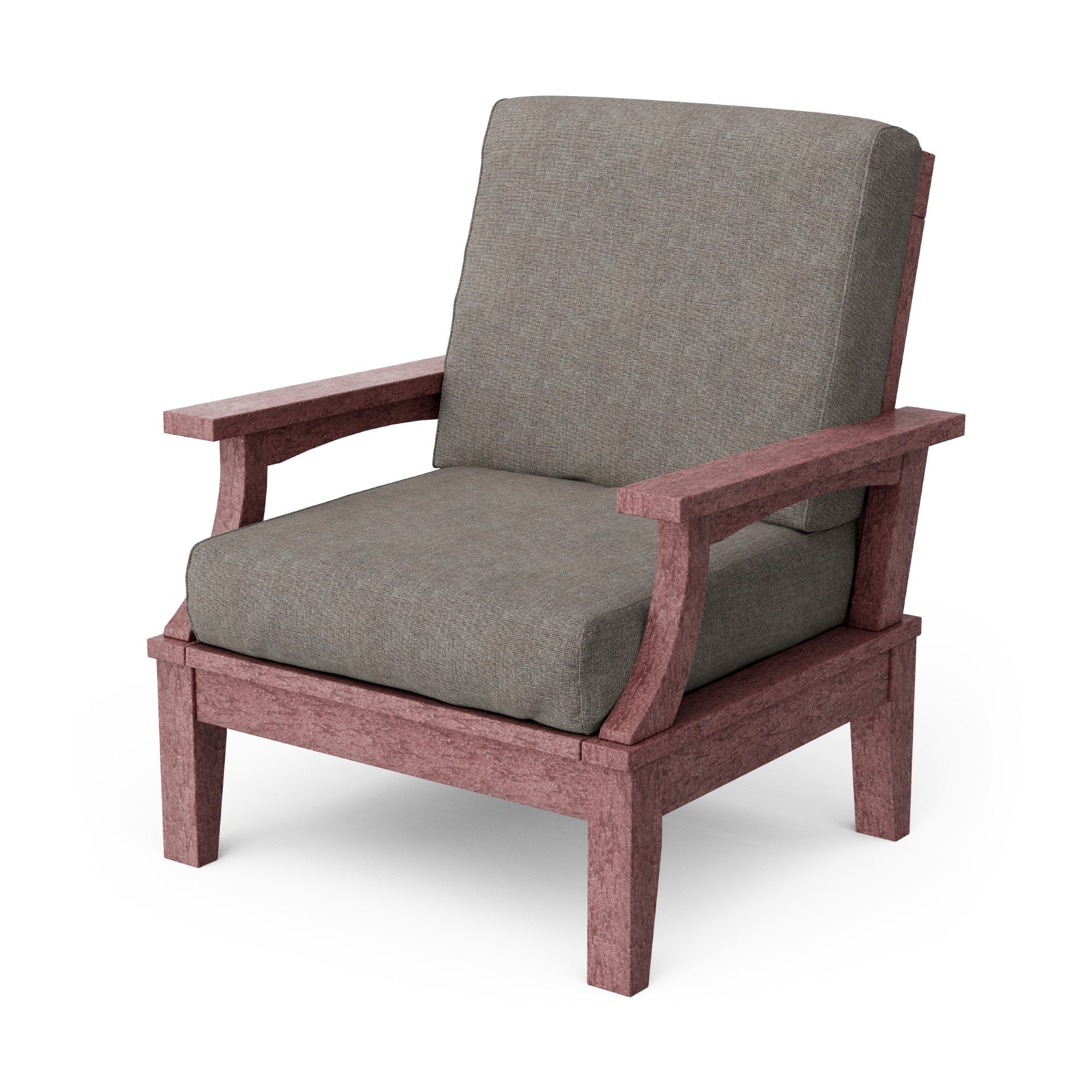 Heritage Deep Seating Patio Chair with Weather-Resistant Cushions - Outdoor Lounge Furniture for Garden, Poolside & Backyard Relaxation