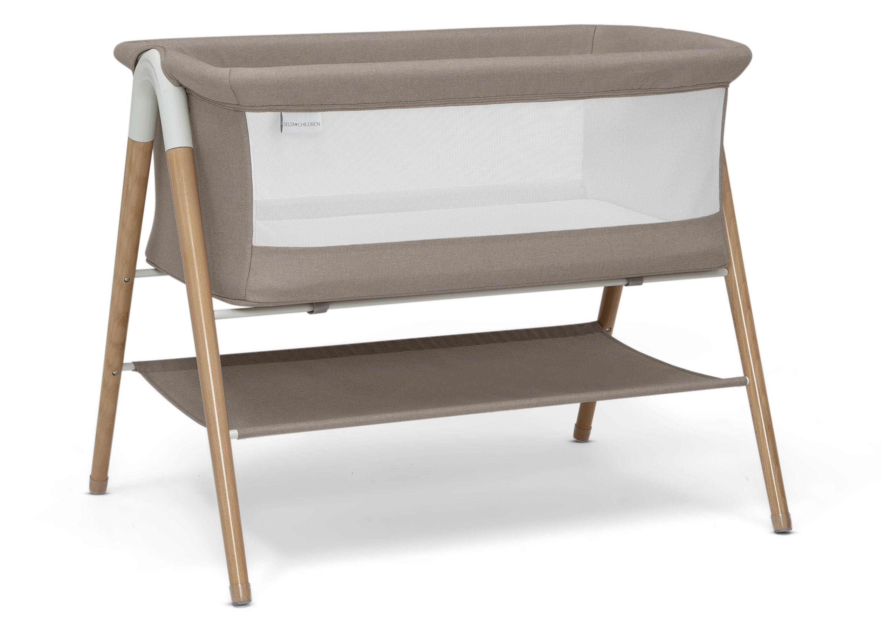 Bondi Beechwood Bassinet - Portable Baby Crib for Newborns & Infants - Perfect for Nursery, Bedside Sleeping & Travel - Safe & Stylish Wooden Crib