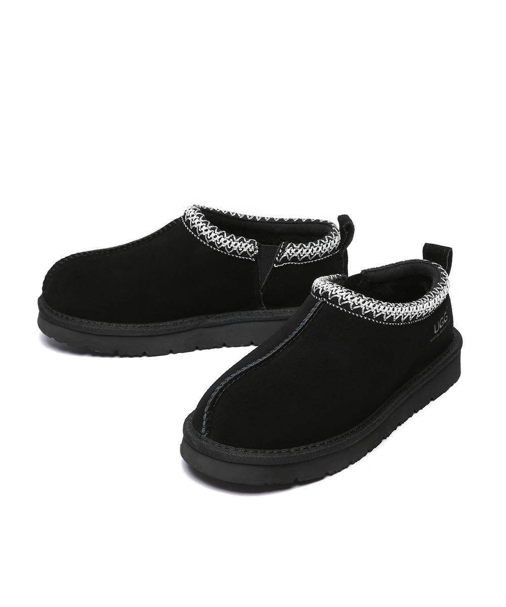 Men's UGG Tassy Moccasin Slippers - Genuine Sheepskin Indoor/Outdoor House Shoes for Comfort & Warmth - Perfect for Winter, Lounge, and Casual Wear