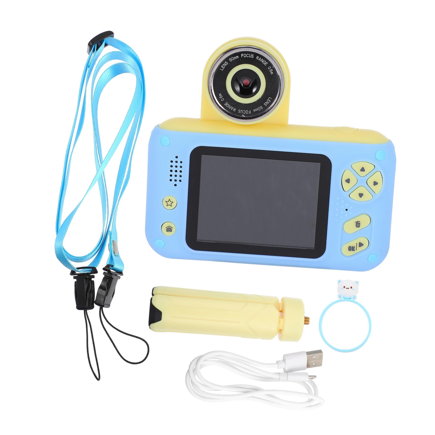 SAFIGLE Kids Digital Camera with Flip Lens - 1080P HD Video Camera for Children, Selfie Camera for Toddlers, Mini Camera with Silicone Case - Perfect for Birthday Gifts, Travel, Outdoor Adventures & Learning Photography