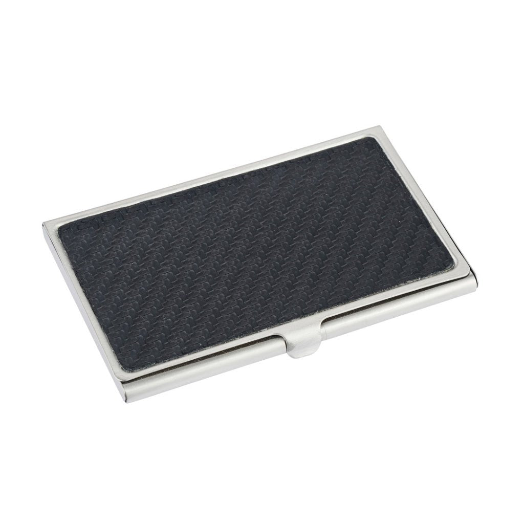 Premium CUDWORTH Stainless Steel Business Card Holder - Slim RFID Blocking Metal Card Case for Men & Women (Black/Silver) - Perfect for Office, Travel & Everyday Use