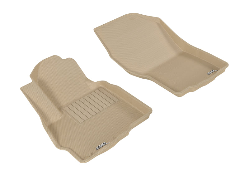 3D MAXpider Custom Fit Floor Mats for 2011-2019 Mitsubishi Outlander Sport Kagu (1st Row) - Premium All-Weather Protection, Non-Slip Design - Perfect for Daily Commutes, Road Trips & Family Adventures
