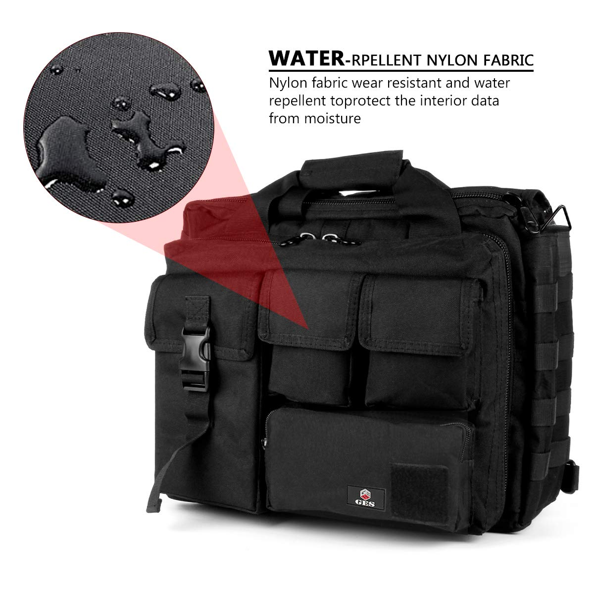 15.6 Inch Tactical Messenger Bag for Men - Military Style Durable Briefcase with Laptop Compartment | Perfect for Business, Travel & Outdoor Adventures