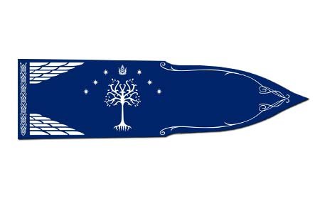 Lord of the Rings Aragorn Flag - 24 x 87.4 Inches - Middle Earth Banner for Home Decor, Game Room & Themed Parties