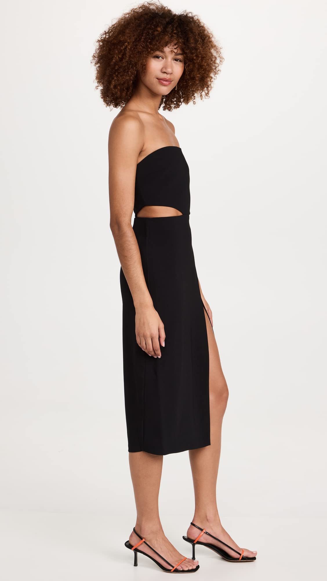 Amanda Uprichard Women's Kloss Dress - Elegant Floral Midi Dress for Wedding Guest, Cocktail Party & Special Occasions