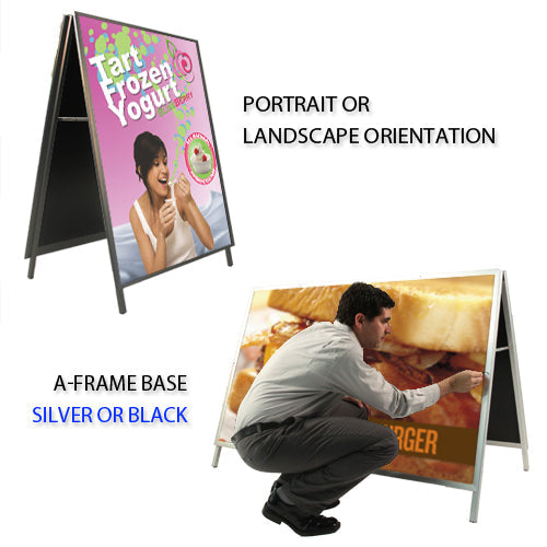 40x50 A-Frame Sign Holder with Security Screws - 1 1/4