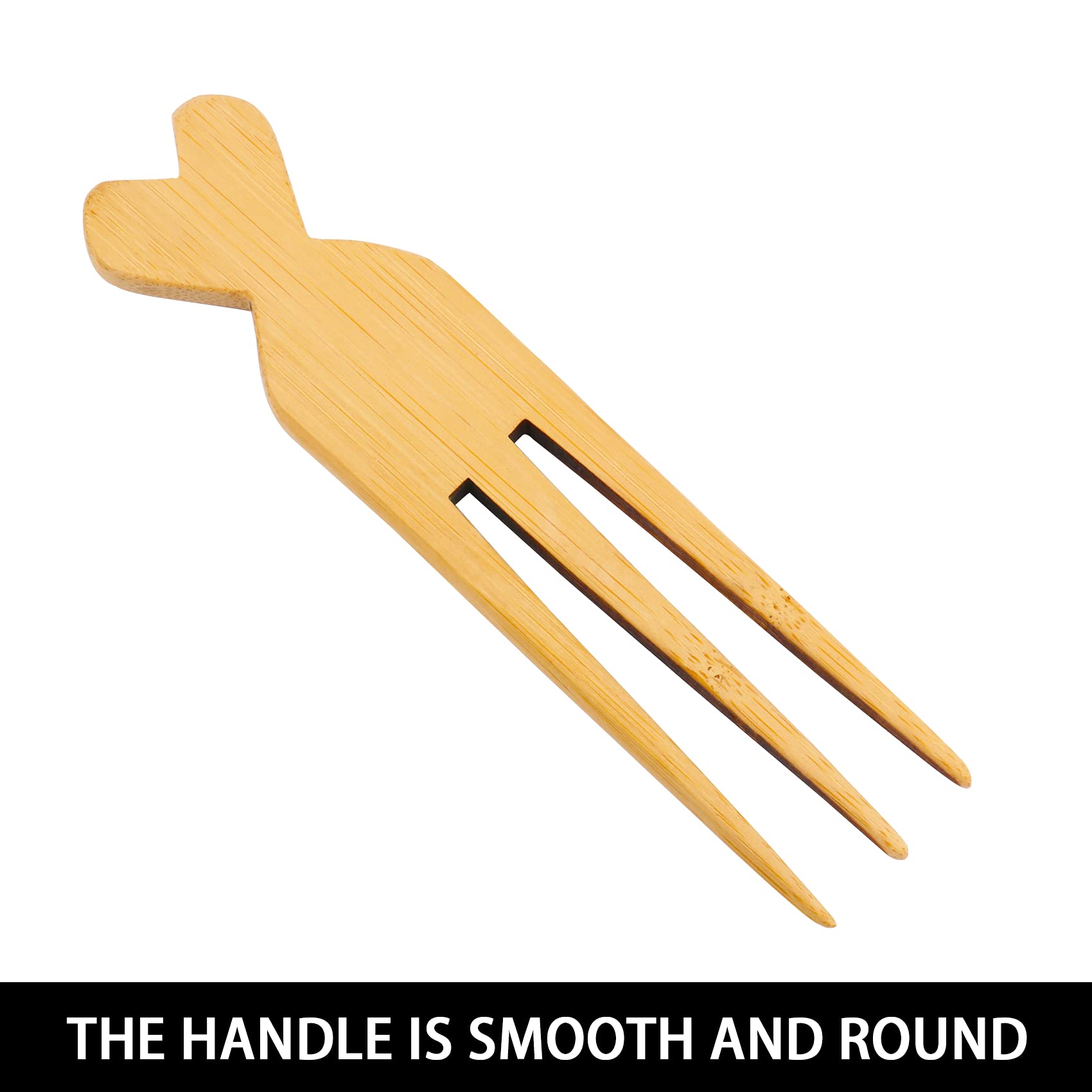 Wide Tooth Afro Pick Comb for Curly Hair - 3 Prong African Hair Comb for Natural Black Hair Care & Styling | Perfect for Detangling, Shaping Afro & Protective Hairstyles