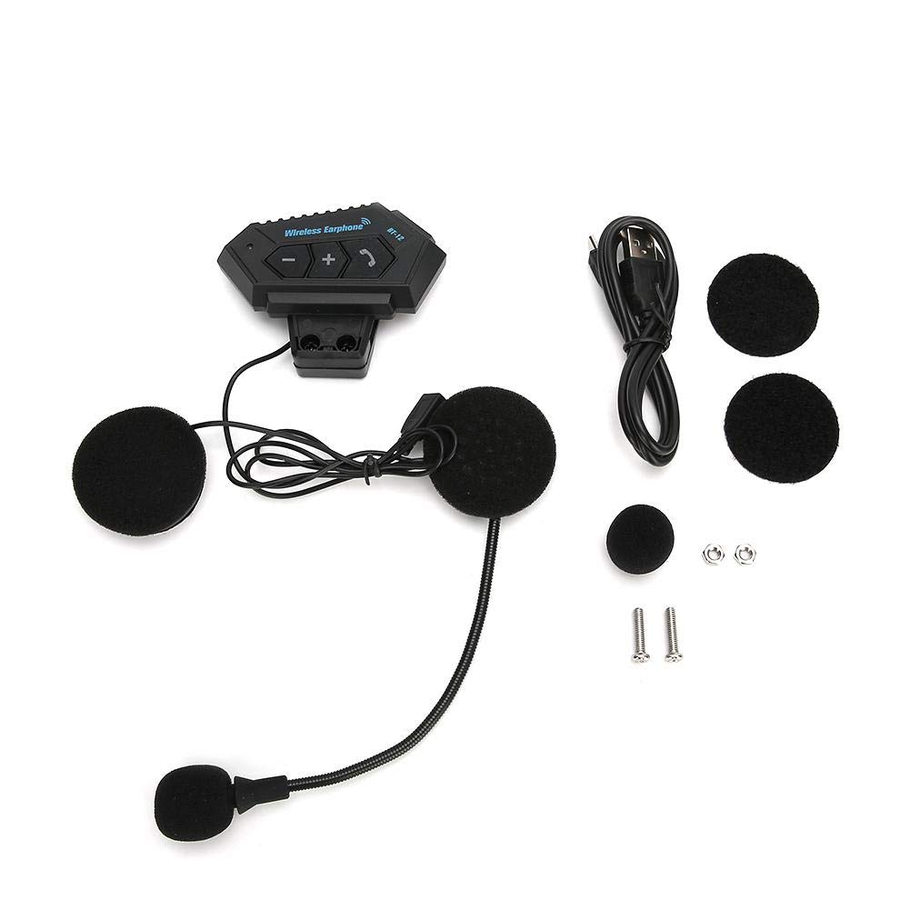 Qiilu Bluetooth Motorcycle Helmet Headset - Wireless Headphones with CSR8635 Chip, Bluetooth 4.1+EDR, Noise Cancelling for Safe Riding - Perfect for Motorcycle Communication & Hands-Free Calling