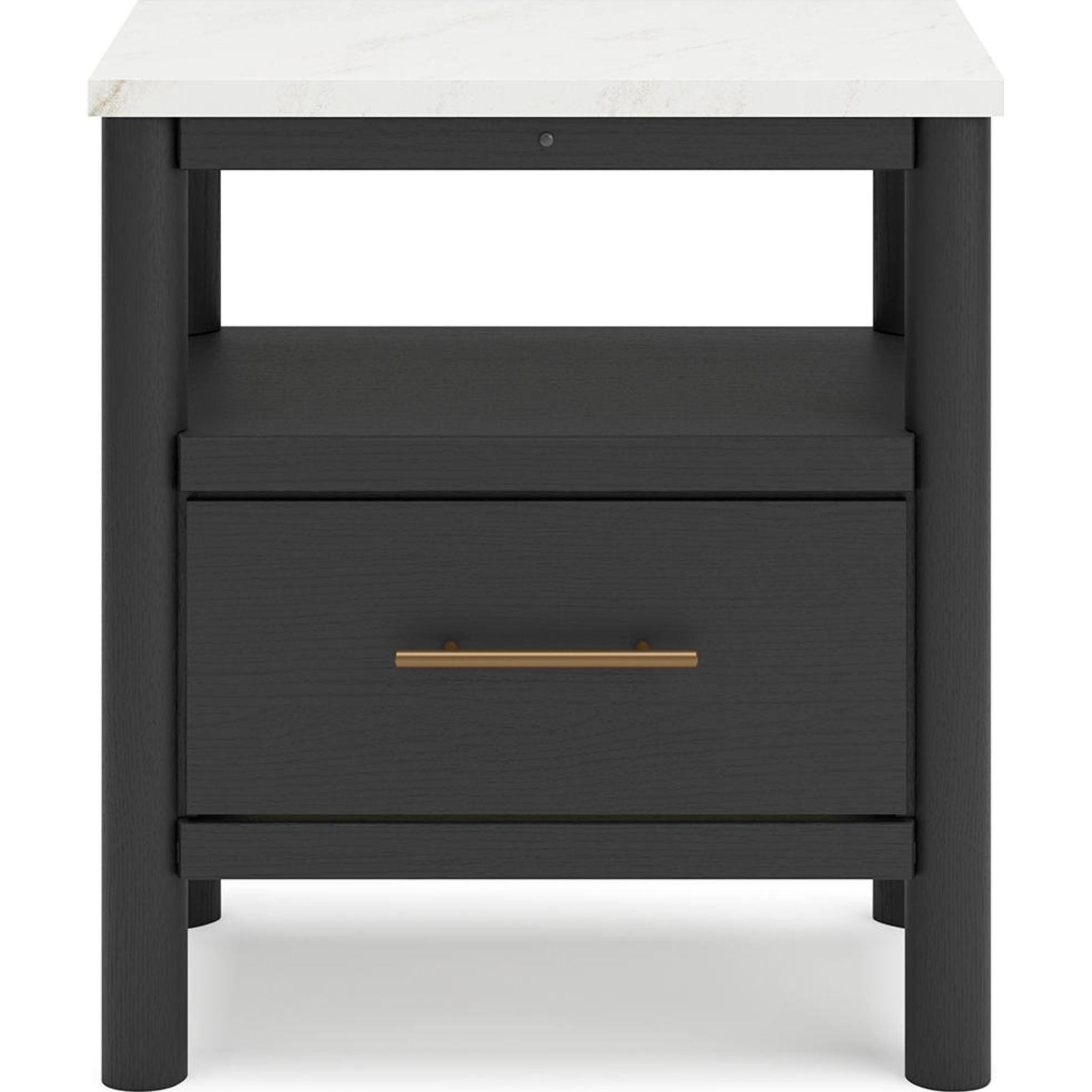 Modern Nightstand with USB Ports & Drawer - Stylish Bedside Table for Bedroom, Living Room, or Office - Compact Storage Solution for Phones, Books, and Essentials